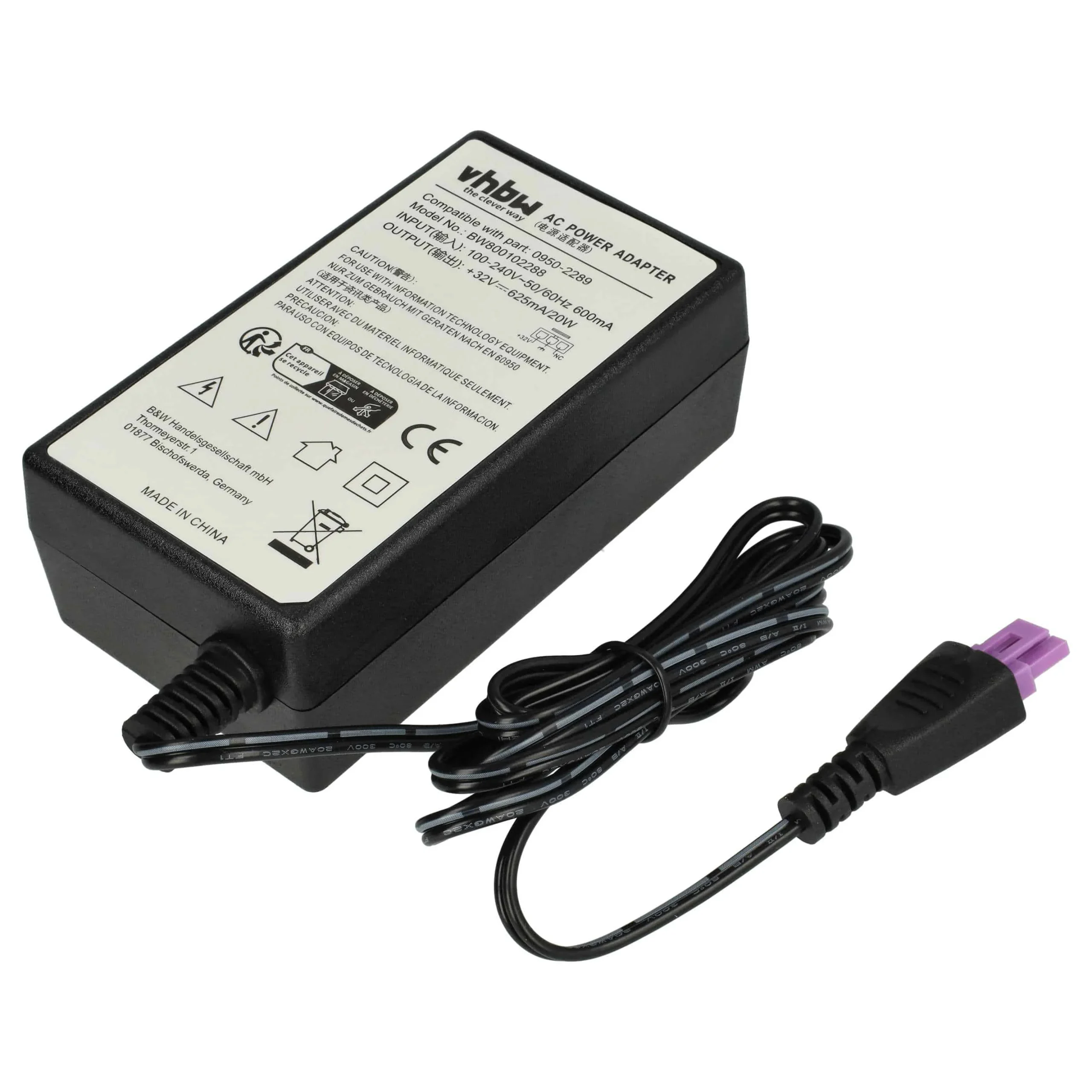 Bloc d'alimentation remplace HP 0957-22389, 0957-2242, 0957-2269, 0957-2280 pour imprimante