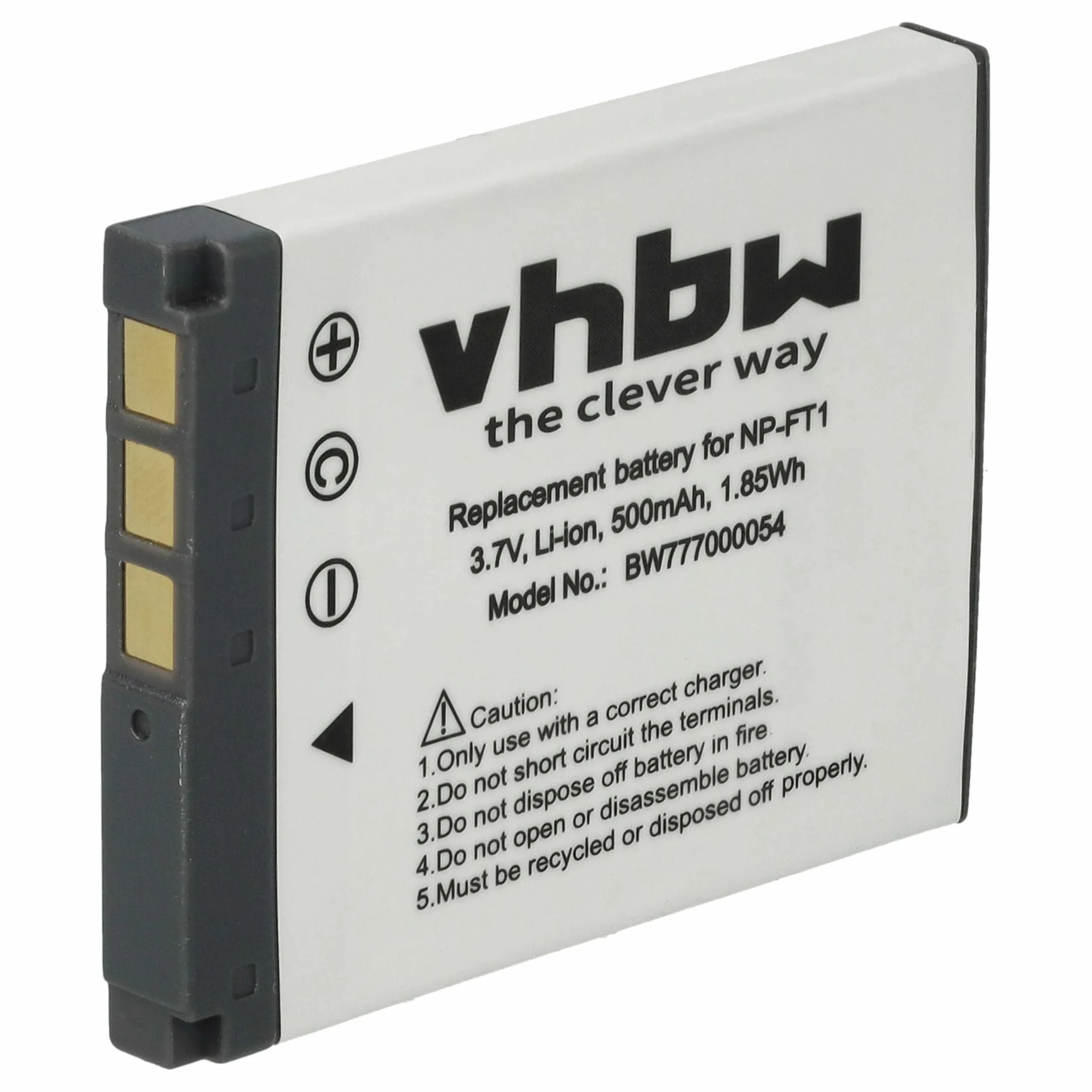 Batterie remplace Sony NP-FT1 pour appareil photo Sony- 500mAh 3,6V Li-ion