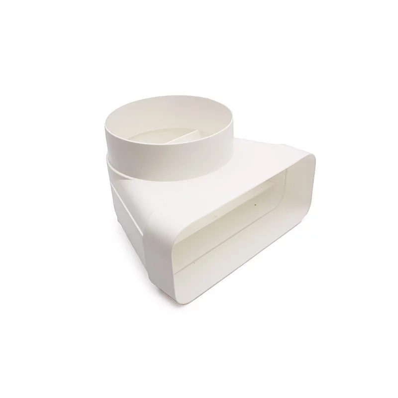 Adaptateur d'angle Ø150mm 94x227x205 mm pour gaine plate - 906405