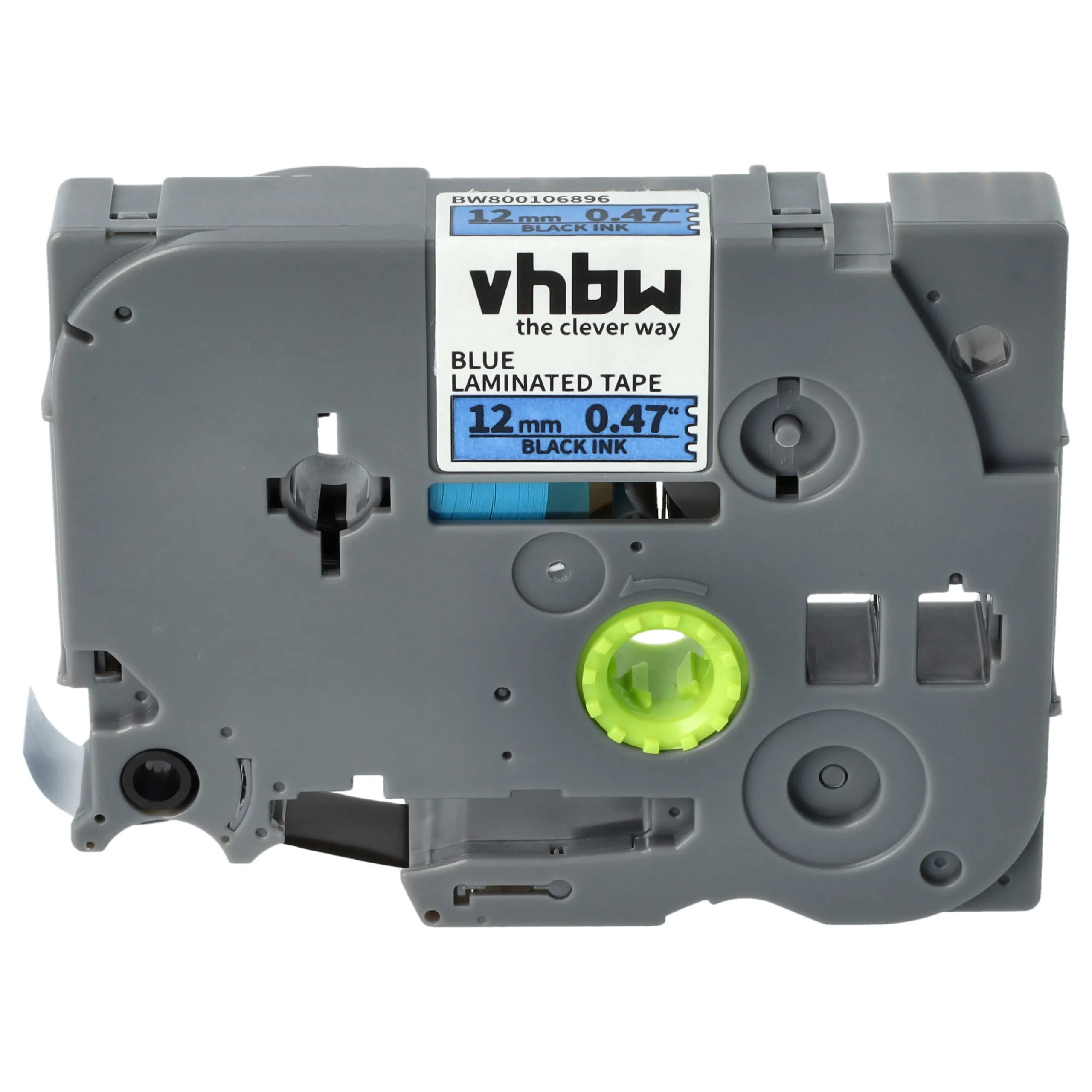 Cassette à ruban remplace Brother TZE-531, TZ-531 - 12mm lettrage Noir ruban Bleu, plastique