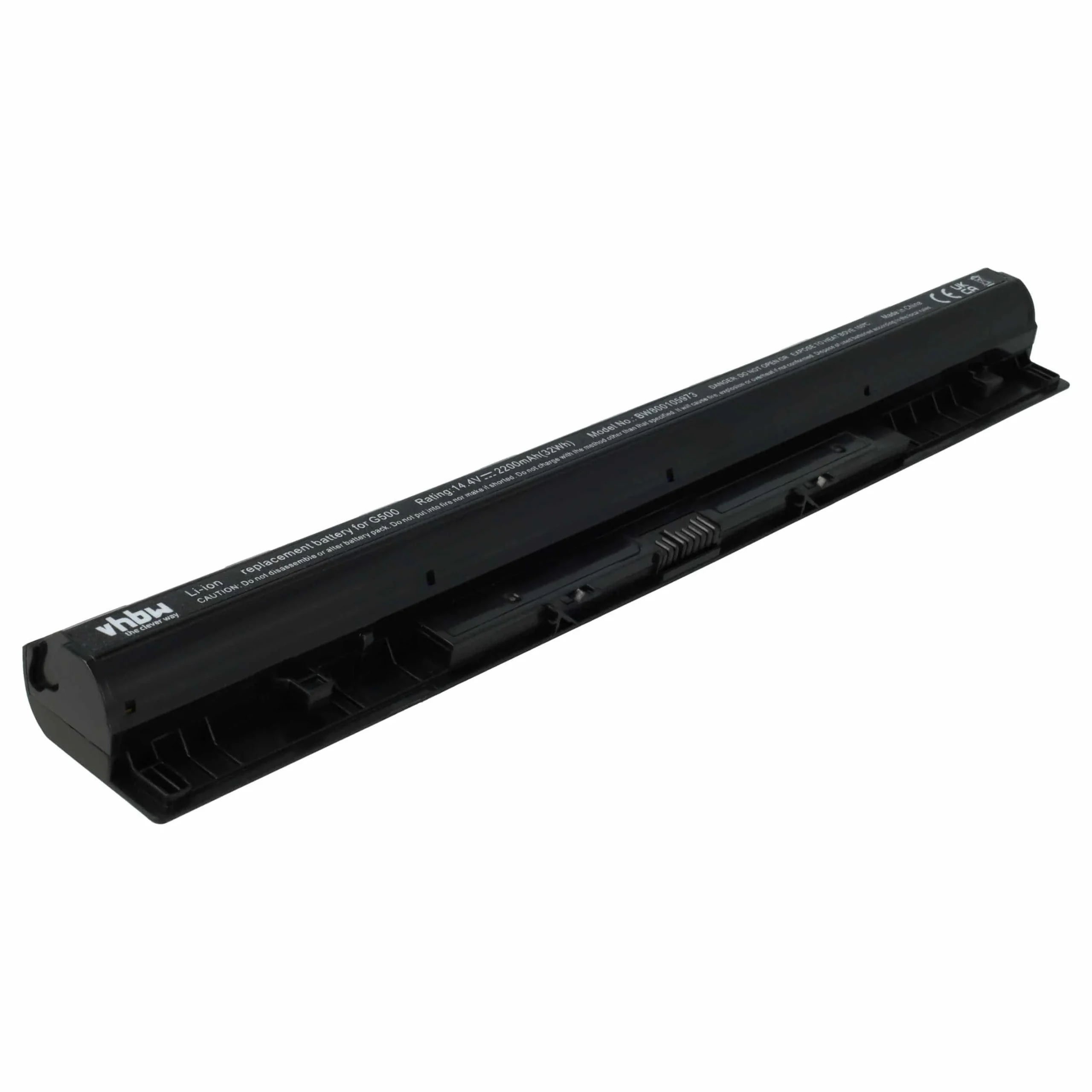 Batterie remplace Lenovo 121500171, 121500172 pour ordinateur portable Lenovo- 2200mAh 14,4V Li-ion, noir