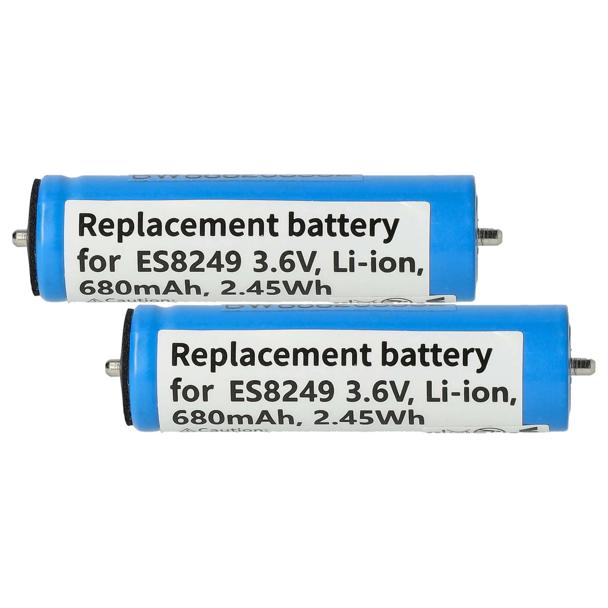 2x Batteries remplace Panasonic K0360-0570, V9ZL2508 pour rasoir électrique Panasonic - 680mAh 3,6V Li-ion