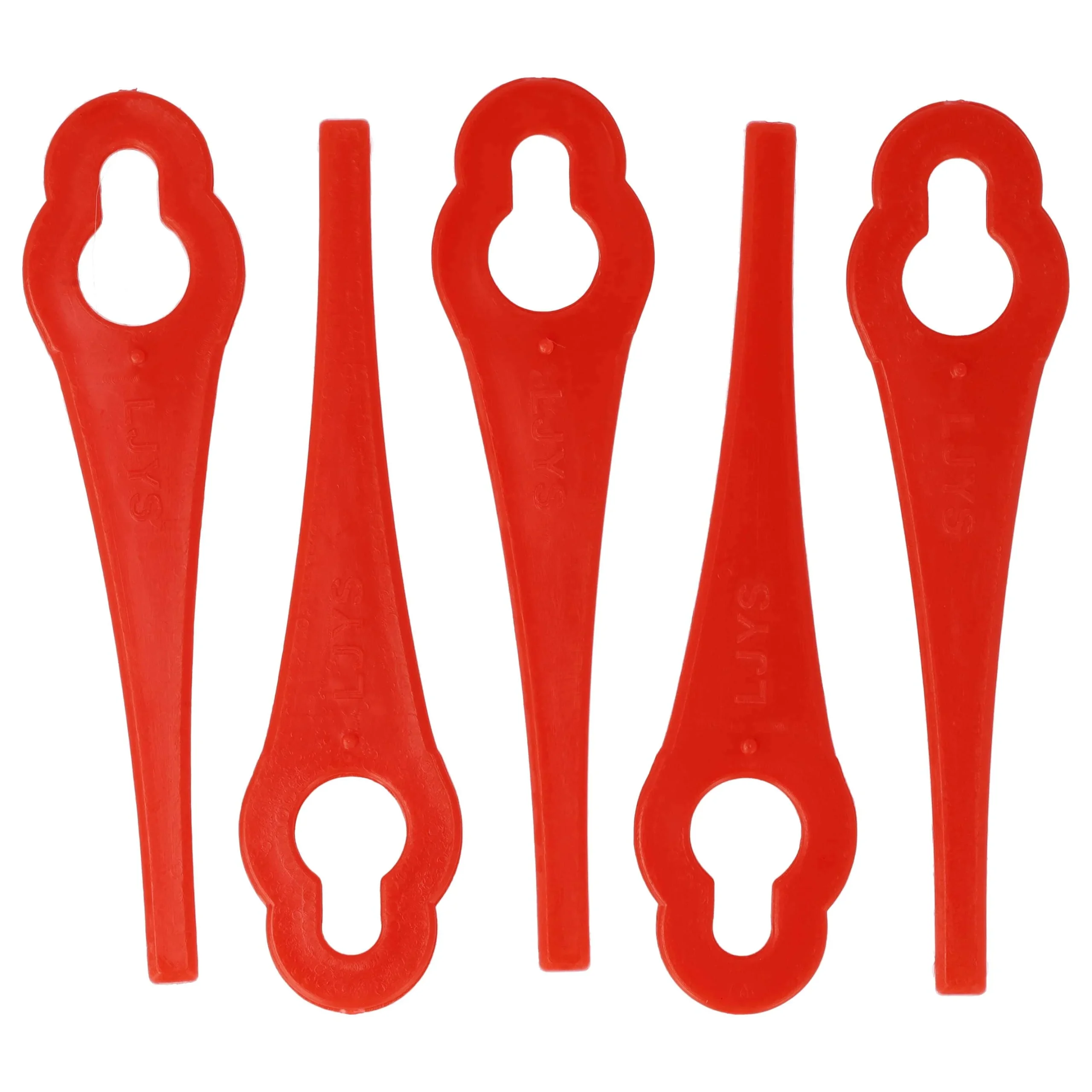 5x Lames remplace Grizzly 91094326 pour tondeuse – Couteaux polyamide, Rot - Accessoires pour outils
