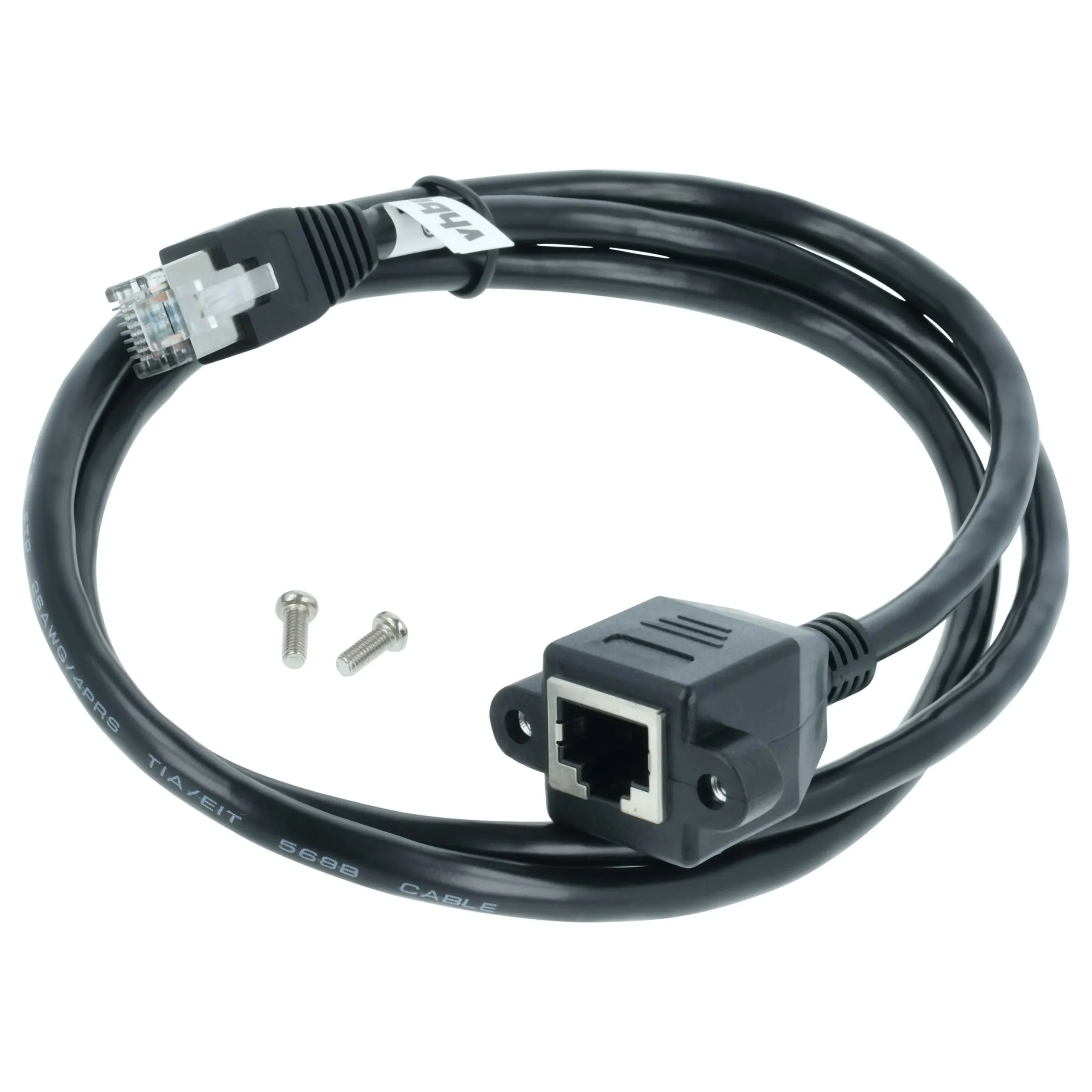Câble de rallonge Cat6 RJ45 mâle vers RJ45 femelle - Câble LAN Ethernet avec prise RJ45 encastrée, 1 m
