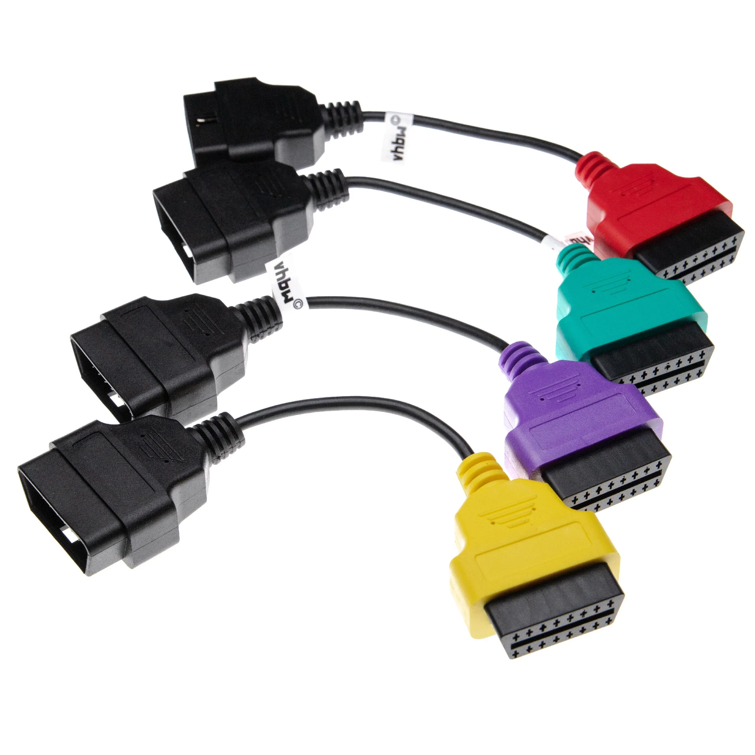 4x Lot d'adaptateurs OBD2 16 pin-OBD1 vers OBD2 pour Alfa Romeo, Fiat, Lancia Giulietta