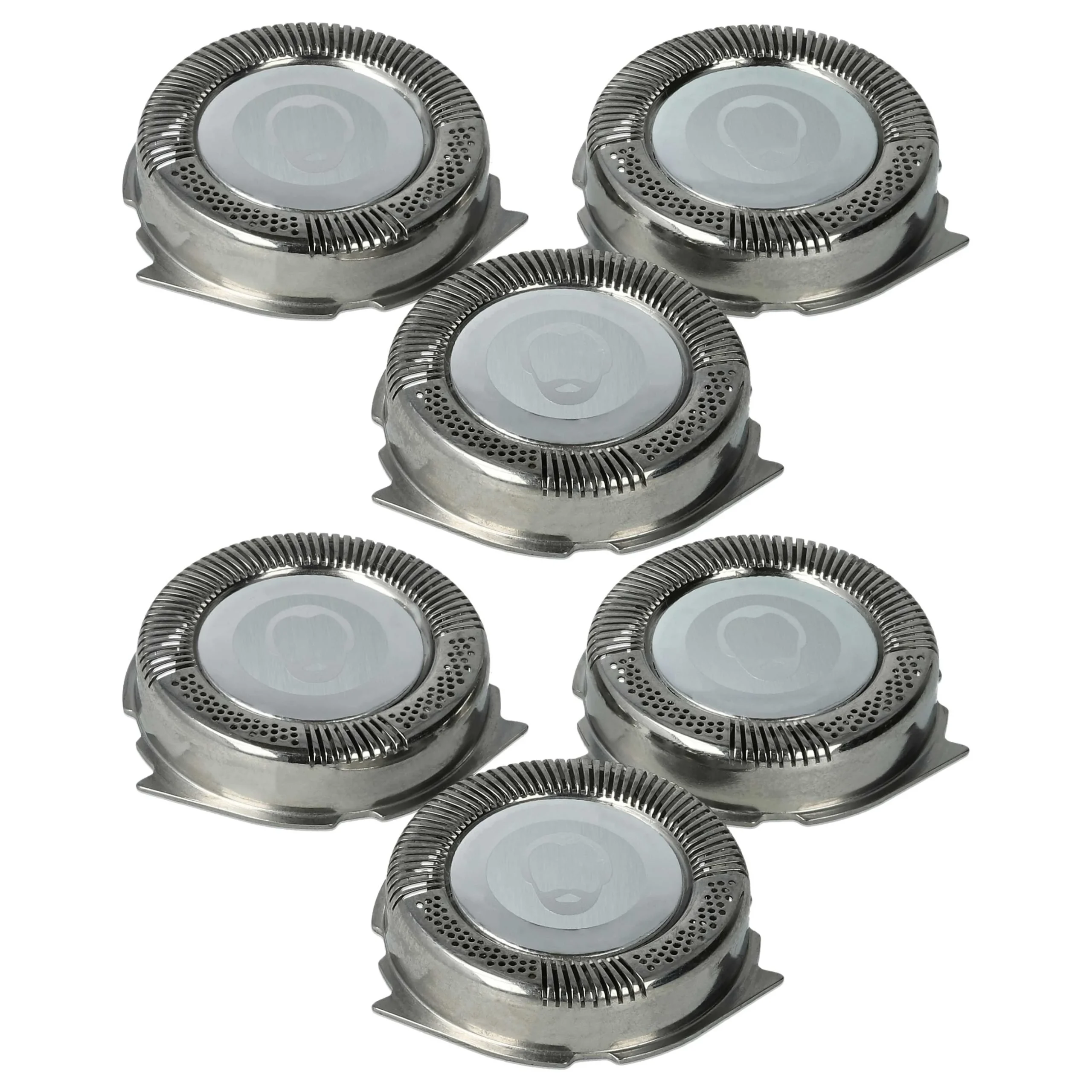 6x Têtes de rasoir remplace Philips HQ8, SH50 pour rasoir électrique Philips - argenté