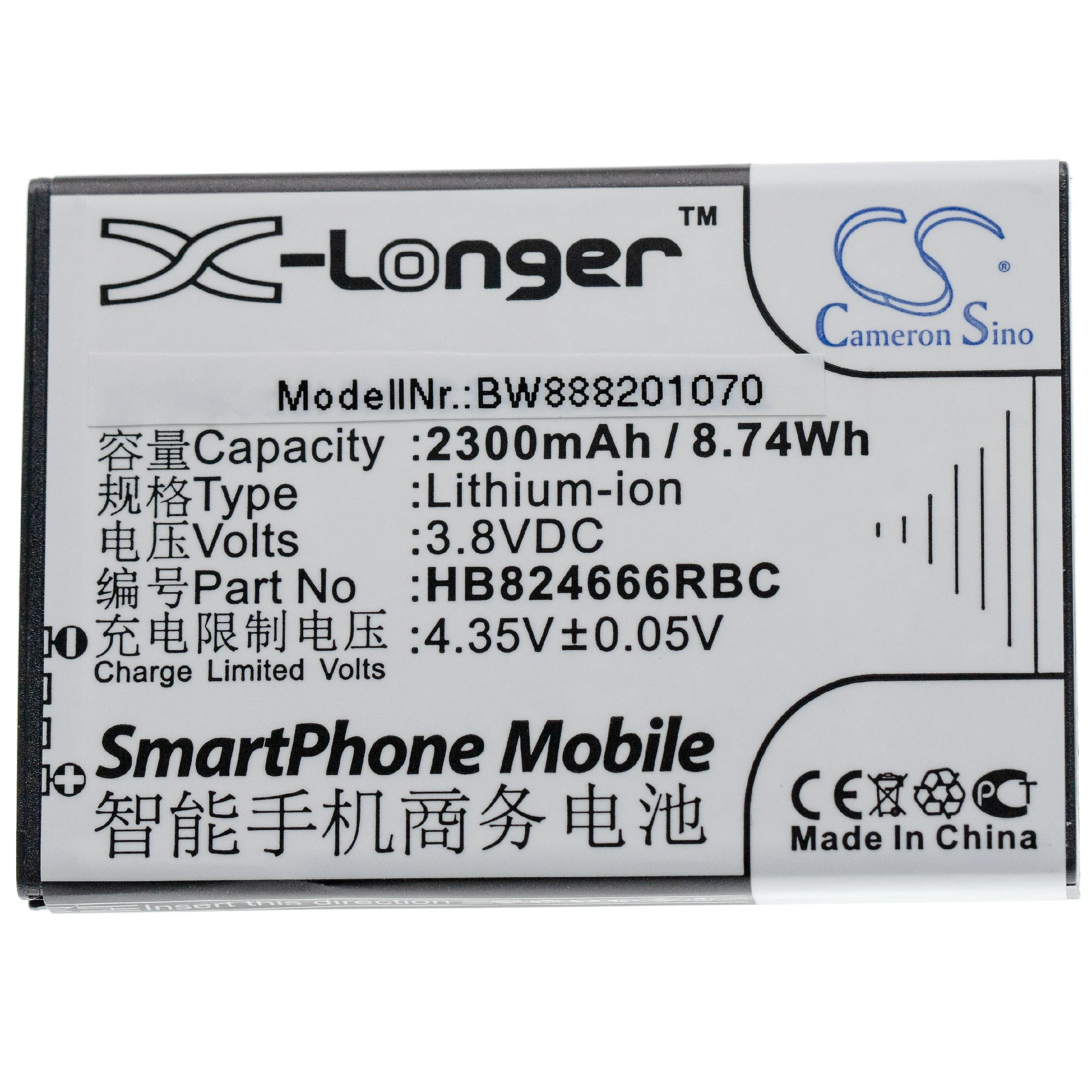 Batterie remplace Huawei HB824666RBC, HWBBJ1 routeur modem - 2300mAh 3,8V Li-ion