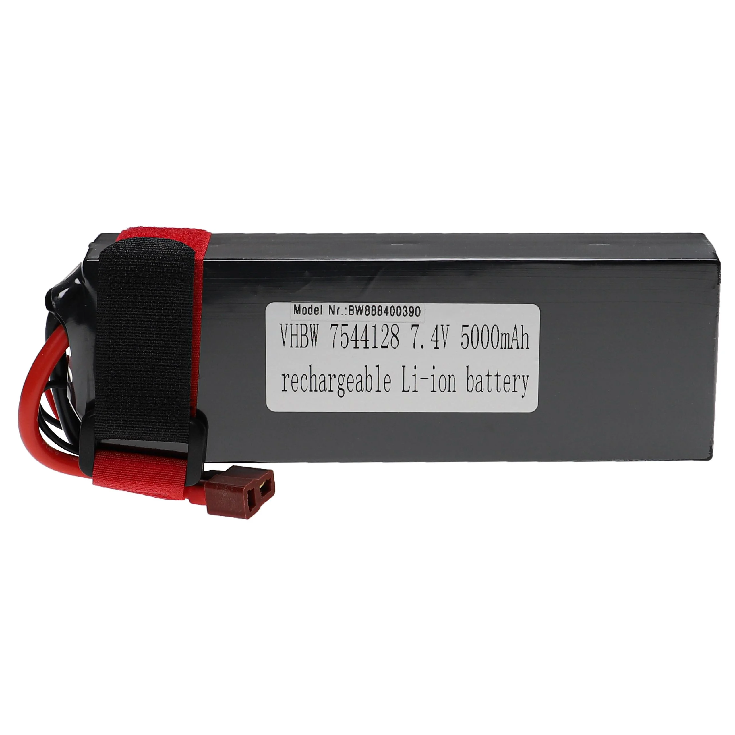 Batterie modèle radio-télécommandé - 5000mAh 7,4V Li-polymère, T-connecteur AWG16