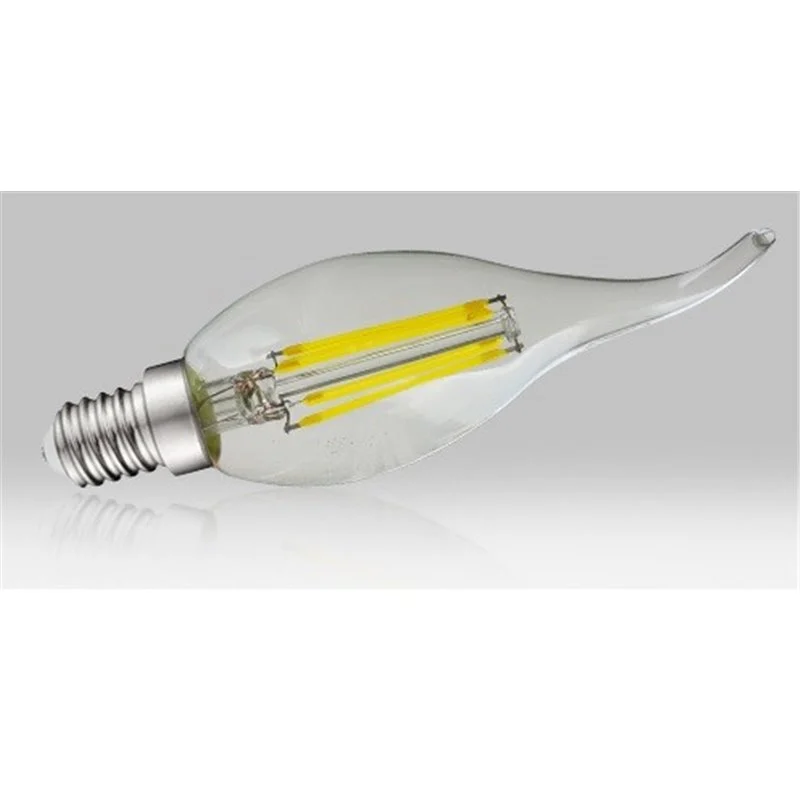 Ampoule coup de vent claire LED COB E14 4W 4000K - Promos