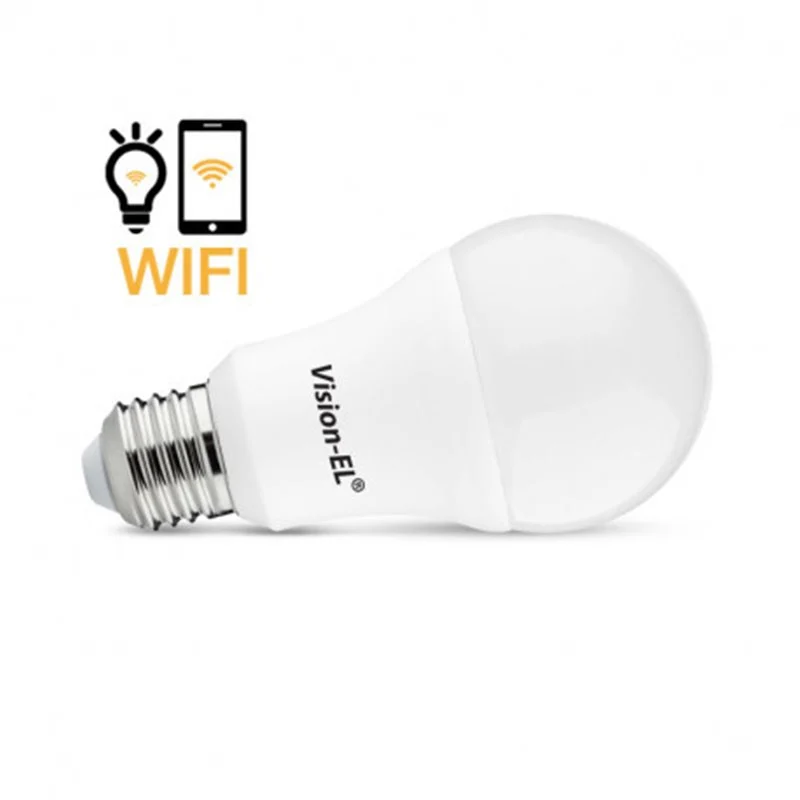 Ampoule LED E27 connectée WIFI 12W Blanc + RGB - Promos