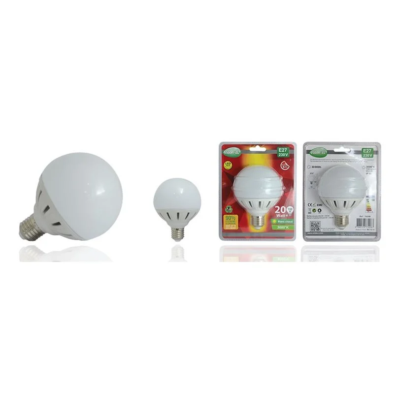 Ampoule LED E27 - Globe - 20W - 3000K