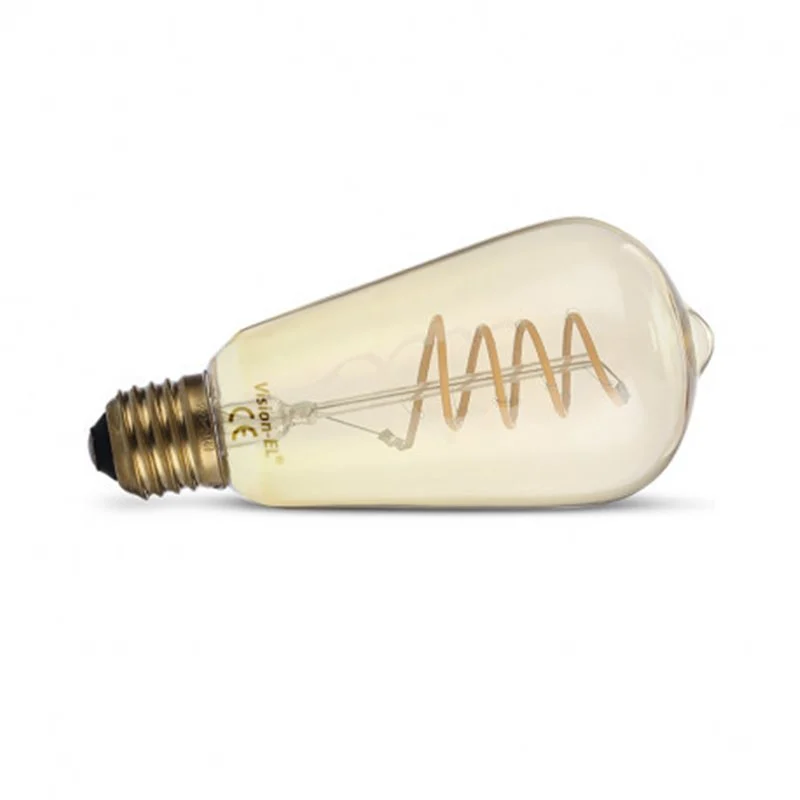 Ampoule LED E27 ST64 filament spirale 4W 2700K - Promos