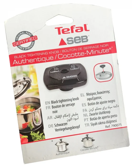Bouton de serrage cocotte SEB AUTHENTIQUE INOX 6L - COCOTTE MINUTE