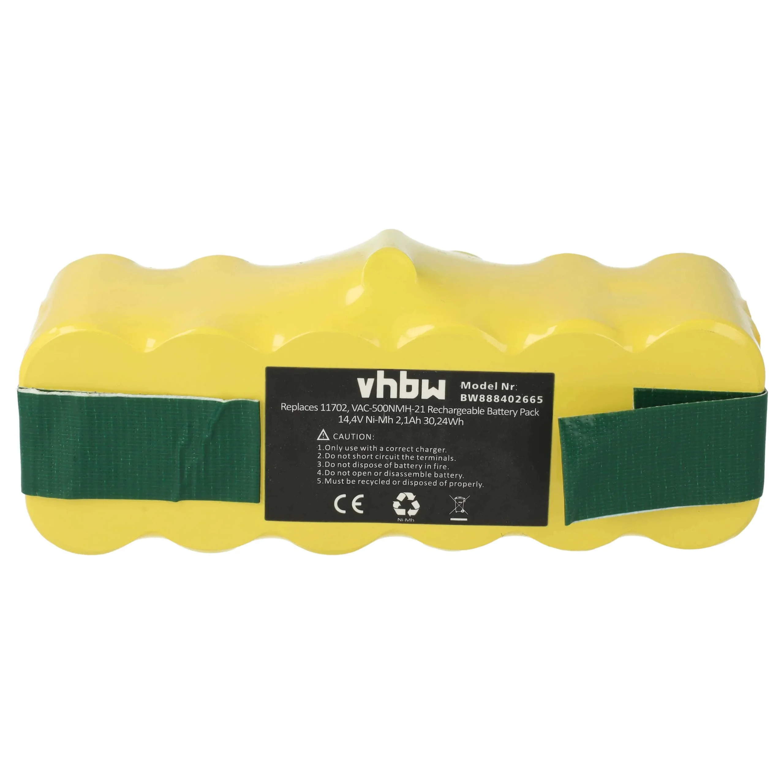 Batterie remplace 11702, 11702, 68939, 80501, 4419696 pour robot aspirateur iRobot - 2100mAh 14,4V NiMH