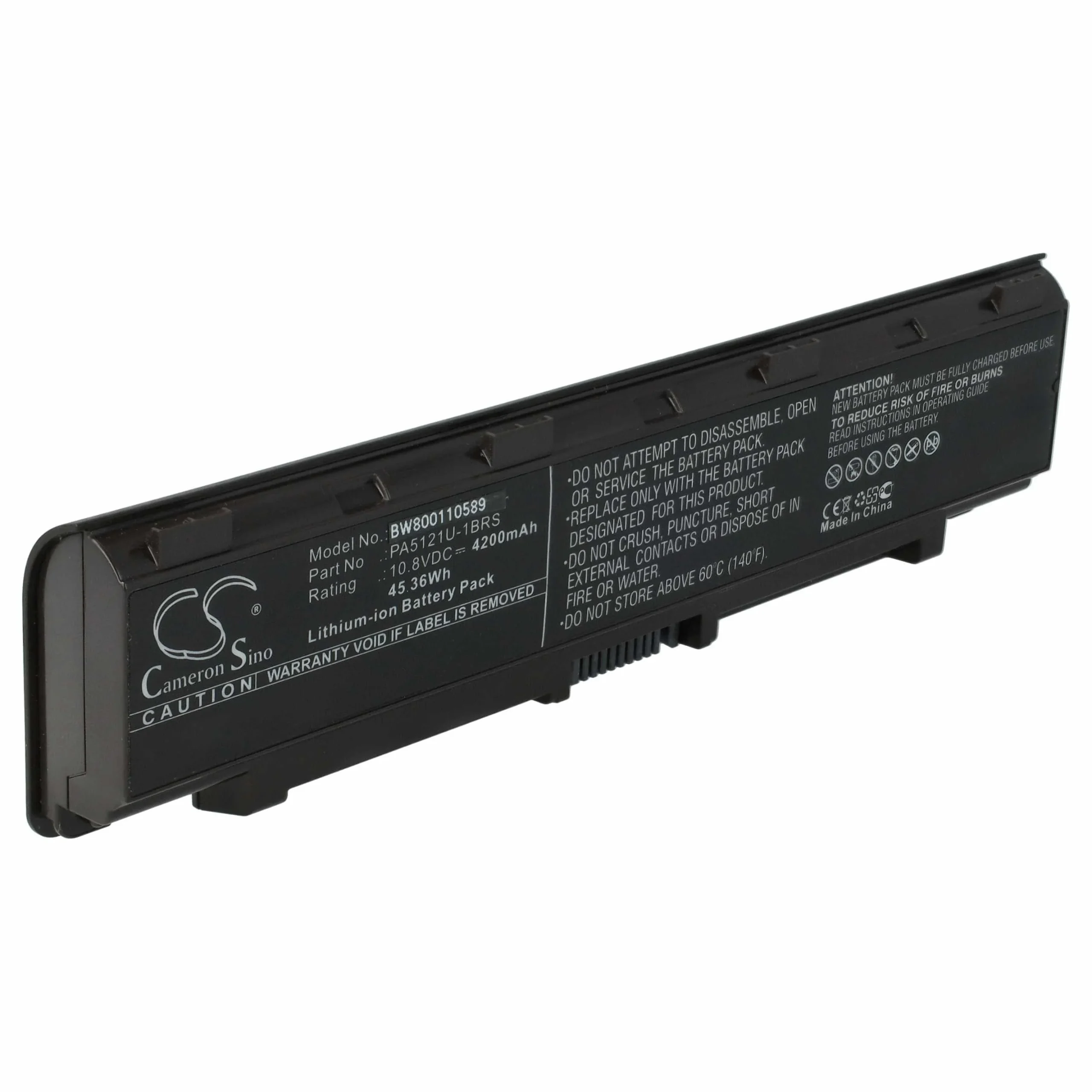 Batterie remplace Toshiba P000573260 pour ordinateur portable Toshiba- 4200mAh 10,8V Li-ion, noir