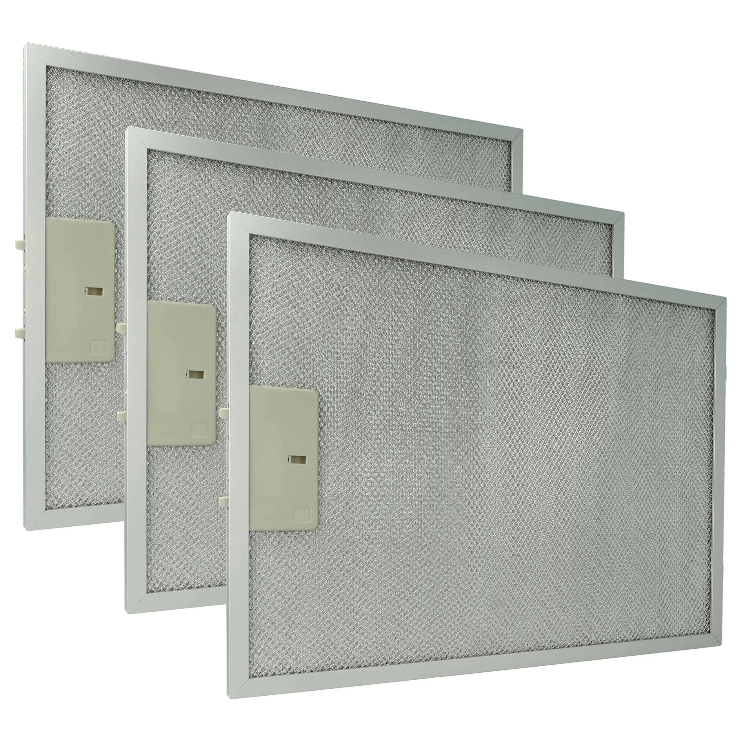 3x Filtres métal remplace Klarstein 10035418 pour hotte aspirante - Accessoires appareils ménagers