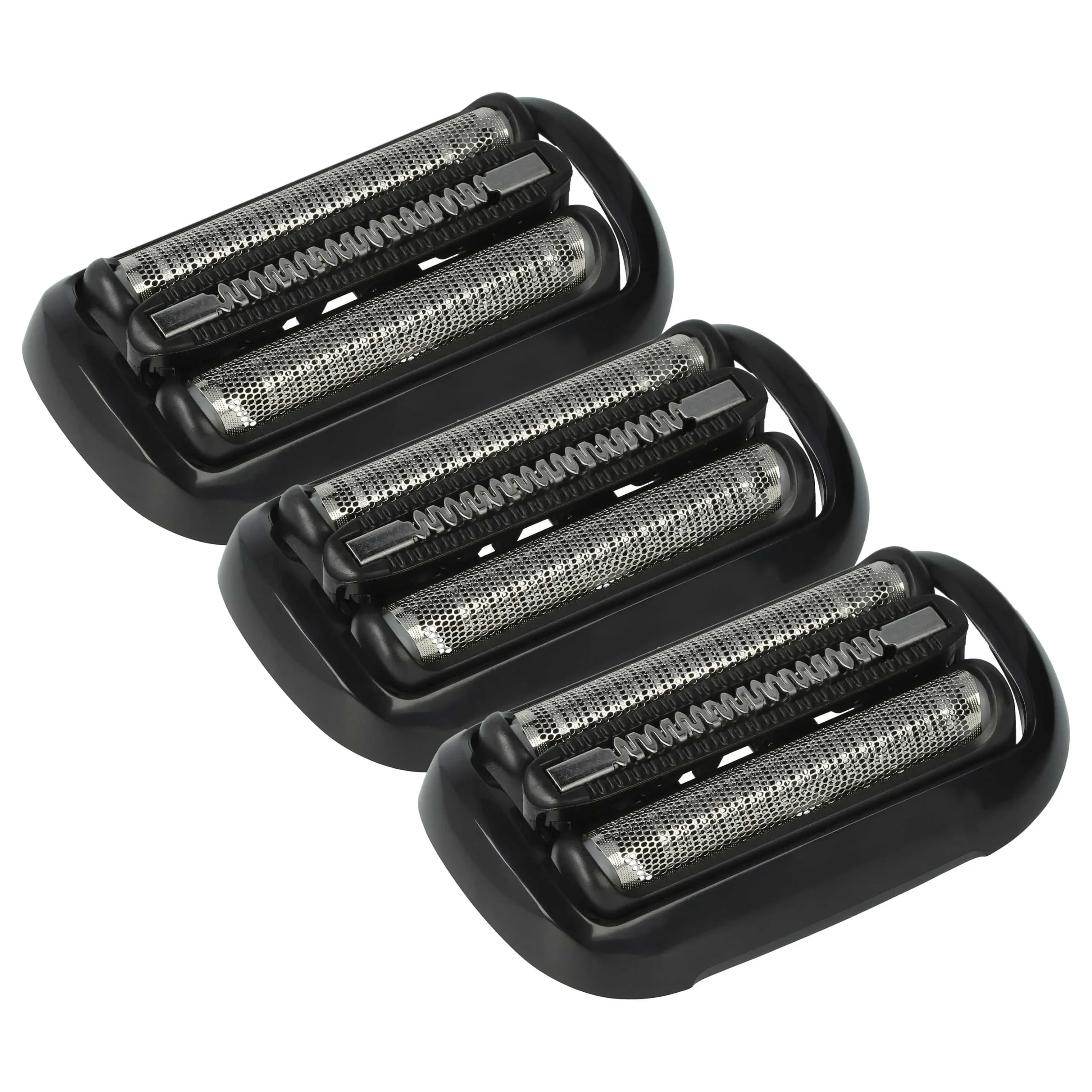3x Têtes de rasoir remplace Braun 81746550, 53B pour rasoir électrique Braun - noir / argenté