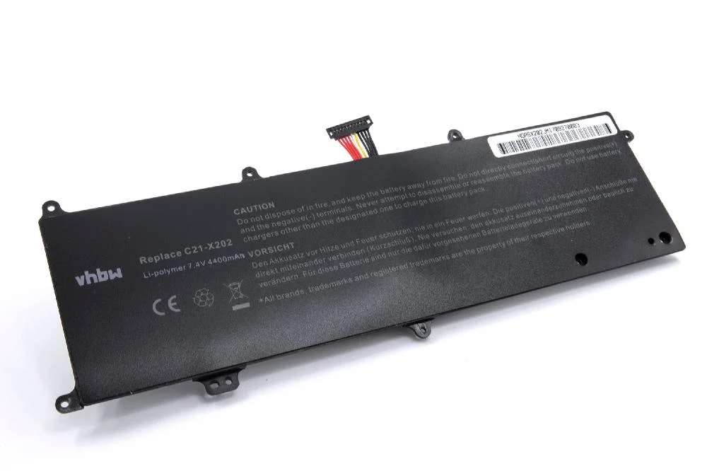 Batterie remplace Asus 0B200-00230300, C21X202 pour ordinateur portable Asus- 4400mAh 7,4V Li-polymère