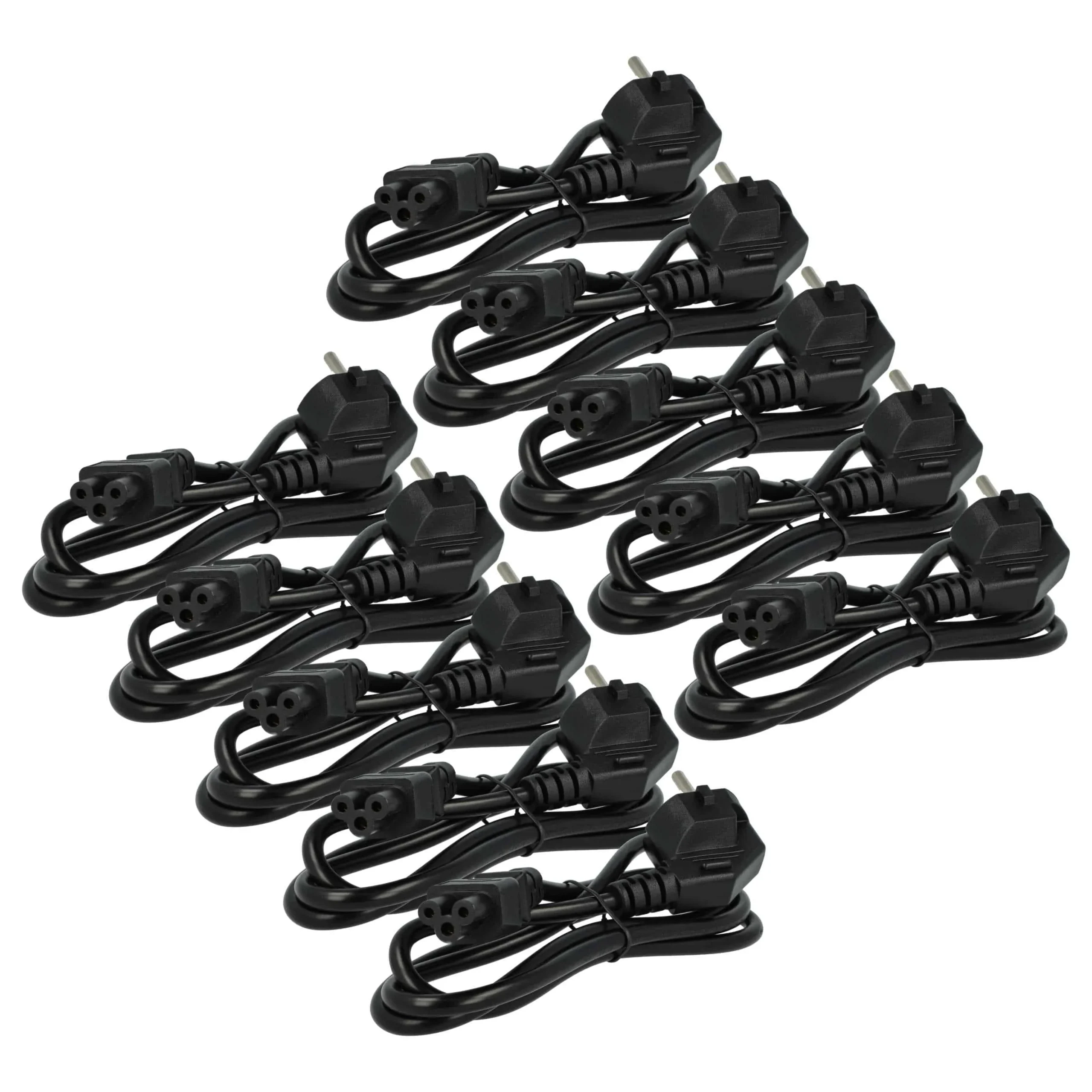 10x Câbles d'alimentation C5 prise Euro pour robot aspirateur Vorwerk VR300 - 1,2m