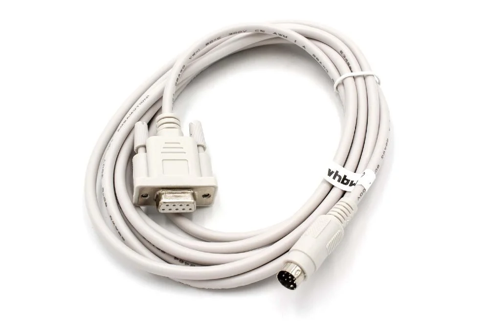 Câble de programmation RS-232 pour périphérique Delta Série DVP - Adaptateur 190cm gris