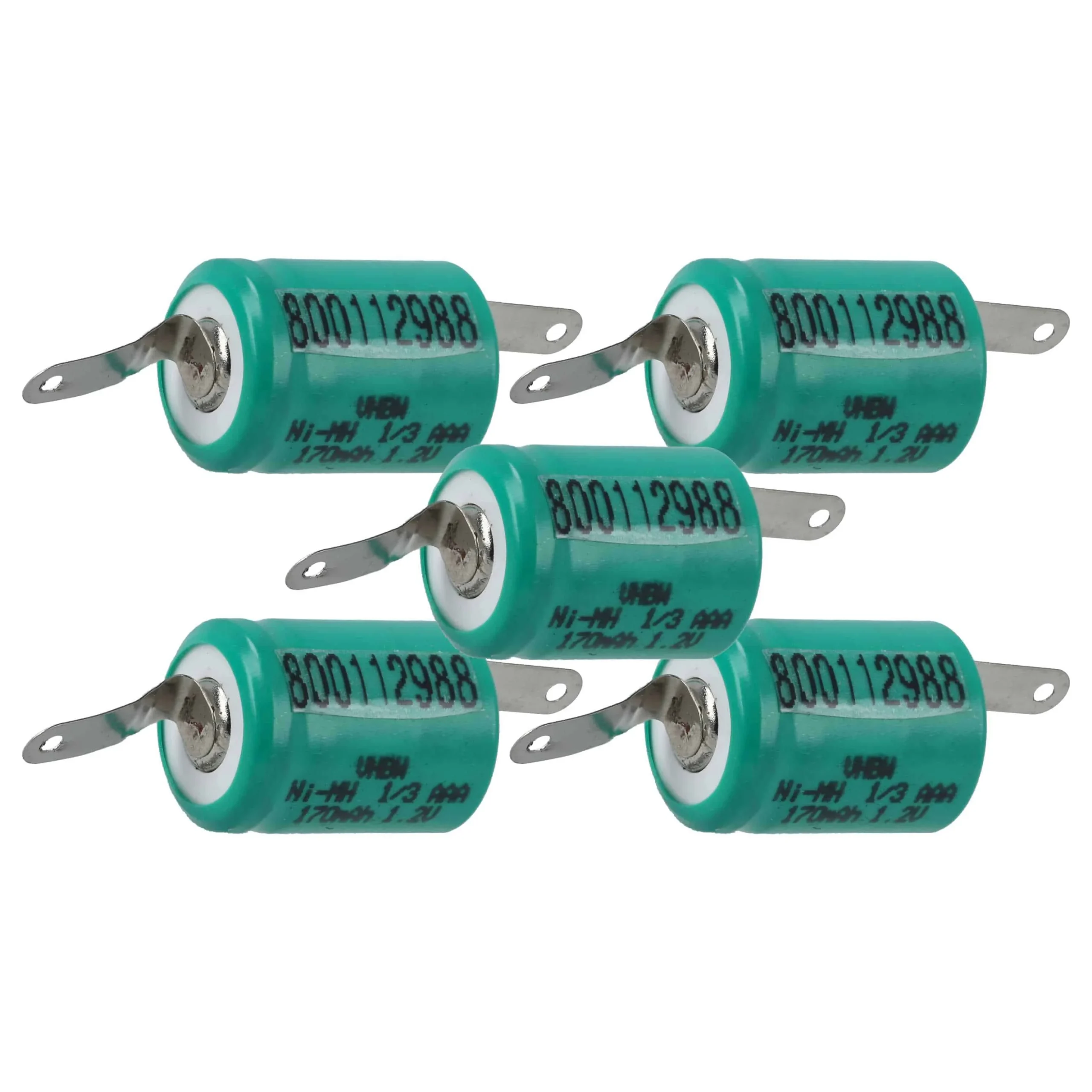 Batterie (5 pcs.) remplace 1/3AAA modèle radio-télécommandé - 170mAh 1,2V NiMH