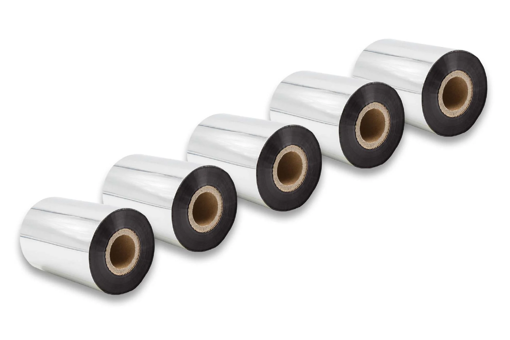 5x Ruban de transfert thermique pour imprimante Godex, Printronix, TSC, Valentin - 90 mm x 300 m, cire-plus