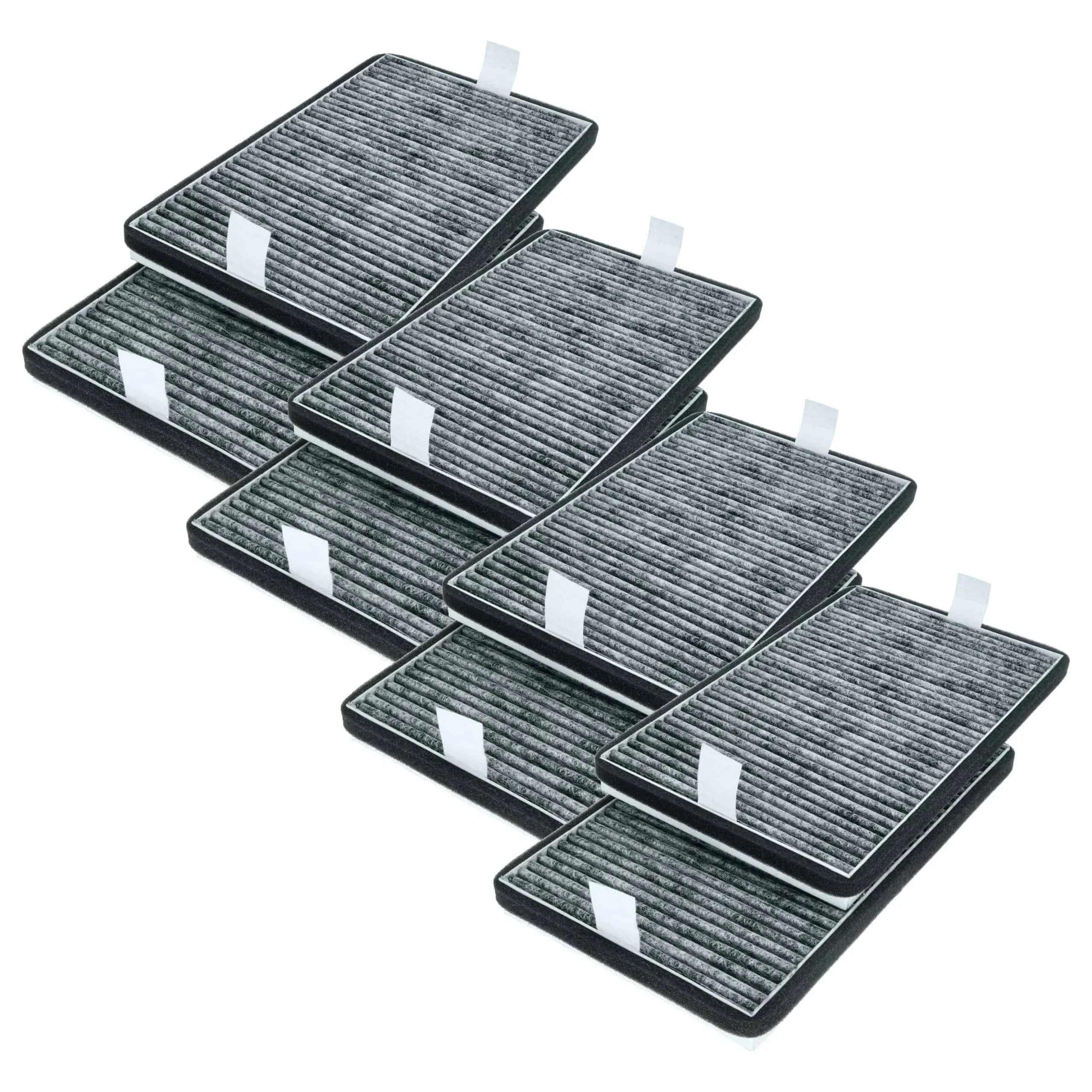 8x Filtres à charbon actif remplace Miele DKF 19-P, 11762560 pour hotte Miele