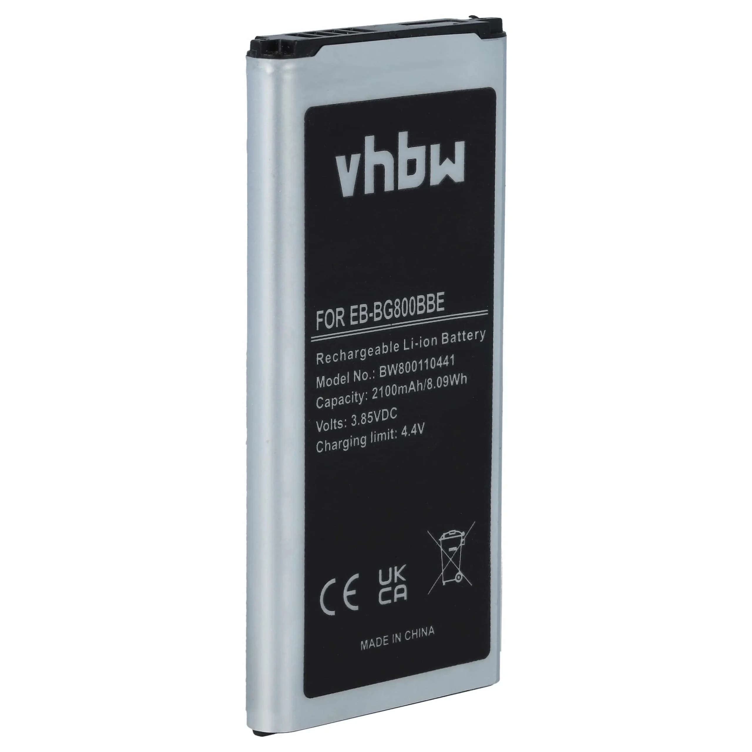 Batterie remplace Samsung EB-BG800BBE, EB-BG800CBE téléphone portable Samsung - 2100mAh 3,8V Li-ion