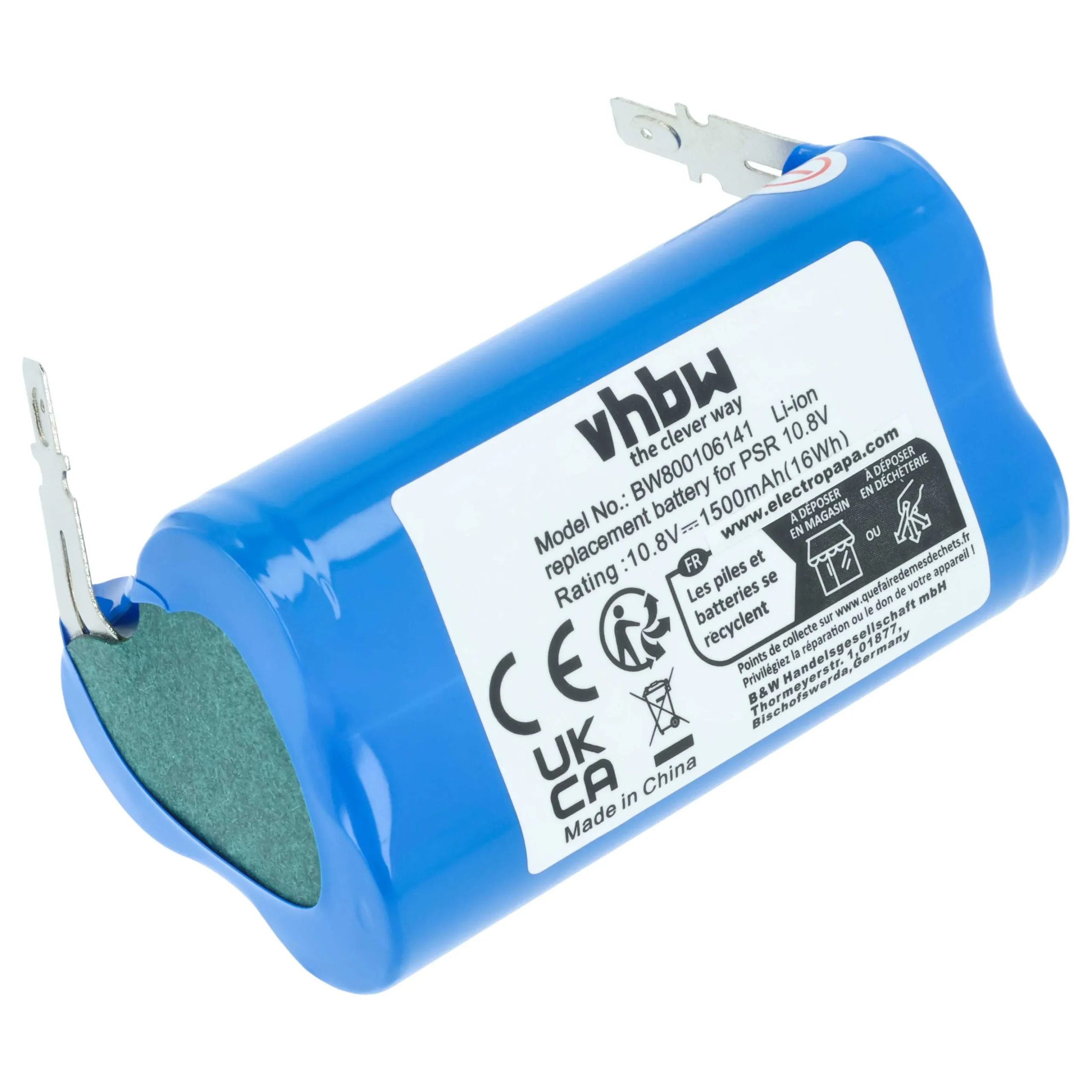 Batterie remplace Bosch 2 607 336 863, 2 607 336 864, KEO outil électrique Berner - 1,5Ah 10,8V Li-ion