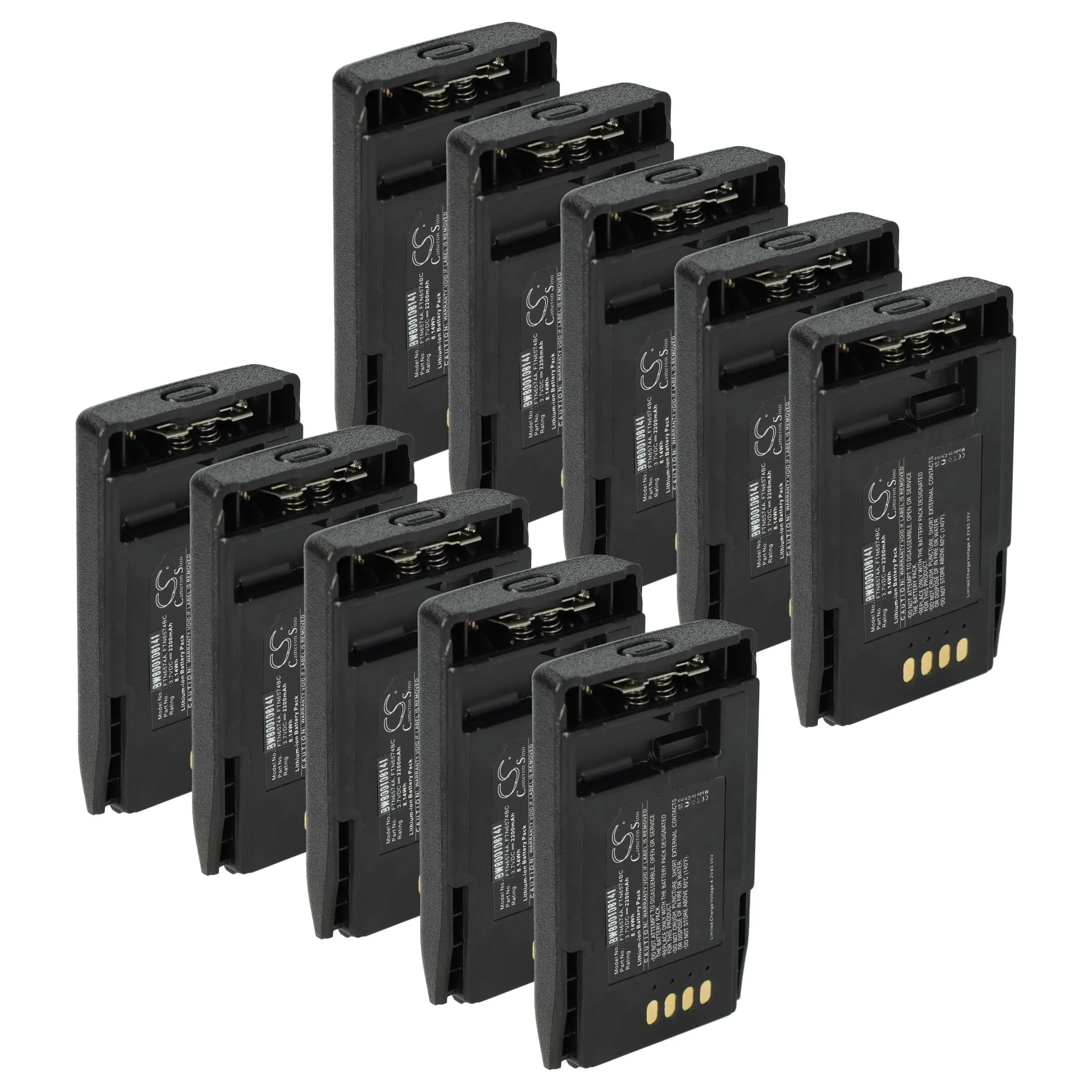 10x Batteries remplace Motorola AP-6574, FTN6574 pour radio talkie-walkie Motorola- 2200mAh 3,7V Li-ion
