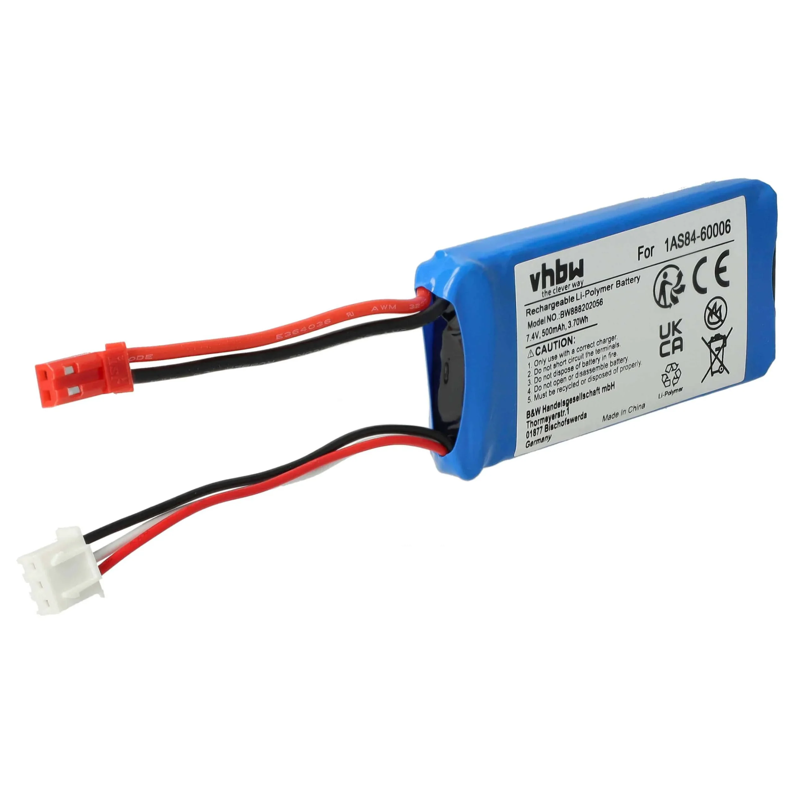 Batterie modèle radio-télécommandé - 610mAh 7,4V Li-polymère, BEC