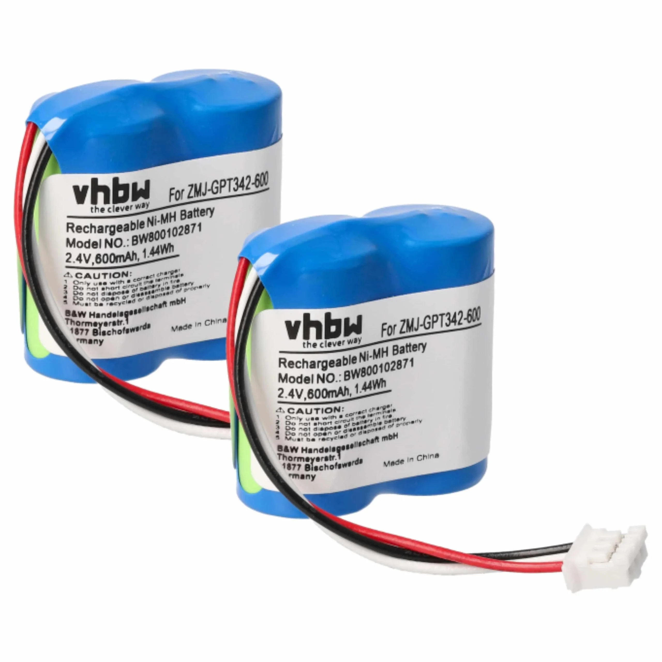 2x Batteries remplace CP51 pour téléphone Philips - 600mAh 2,4V NiMH