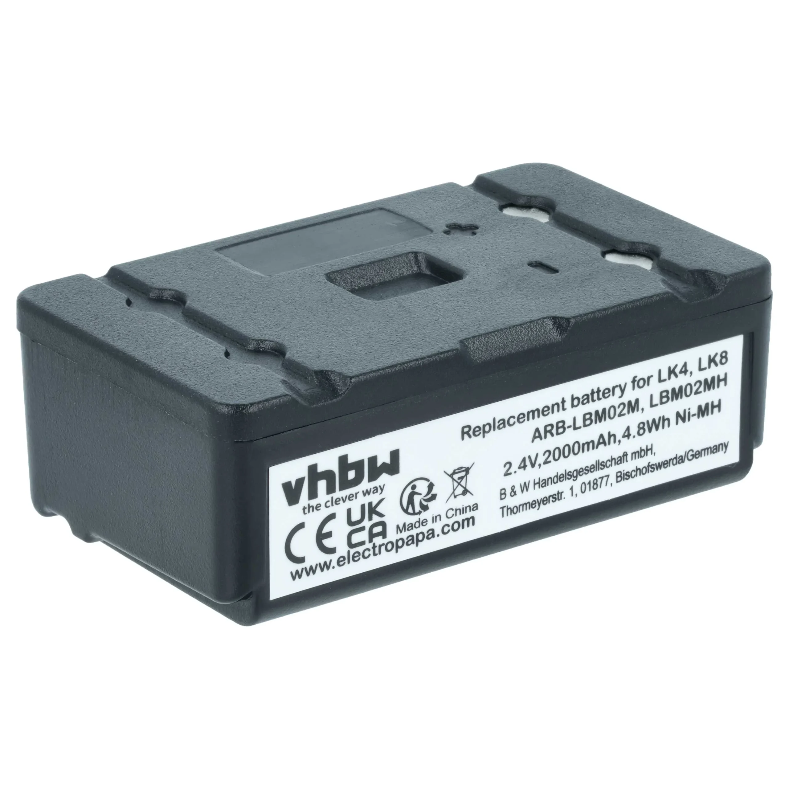Batterie remplace Autec ARB-LBM02M, LBM02MH pour télécommande Autec- 2000mAh 2,4V NiMH