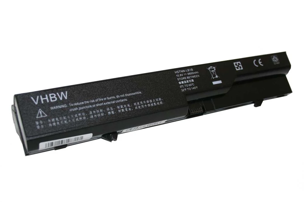 Batterie remplace HP 587706-751, 587706-121 pour ordinateur portable HP- 6600mAh 10,8V Li-ion, noir