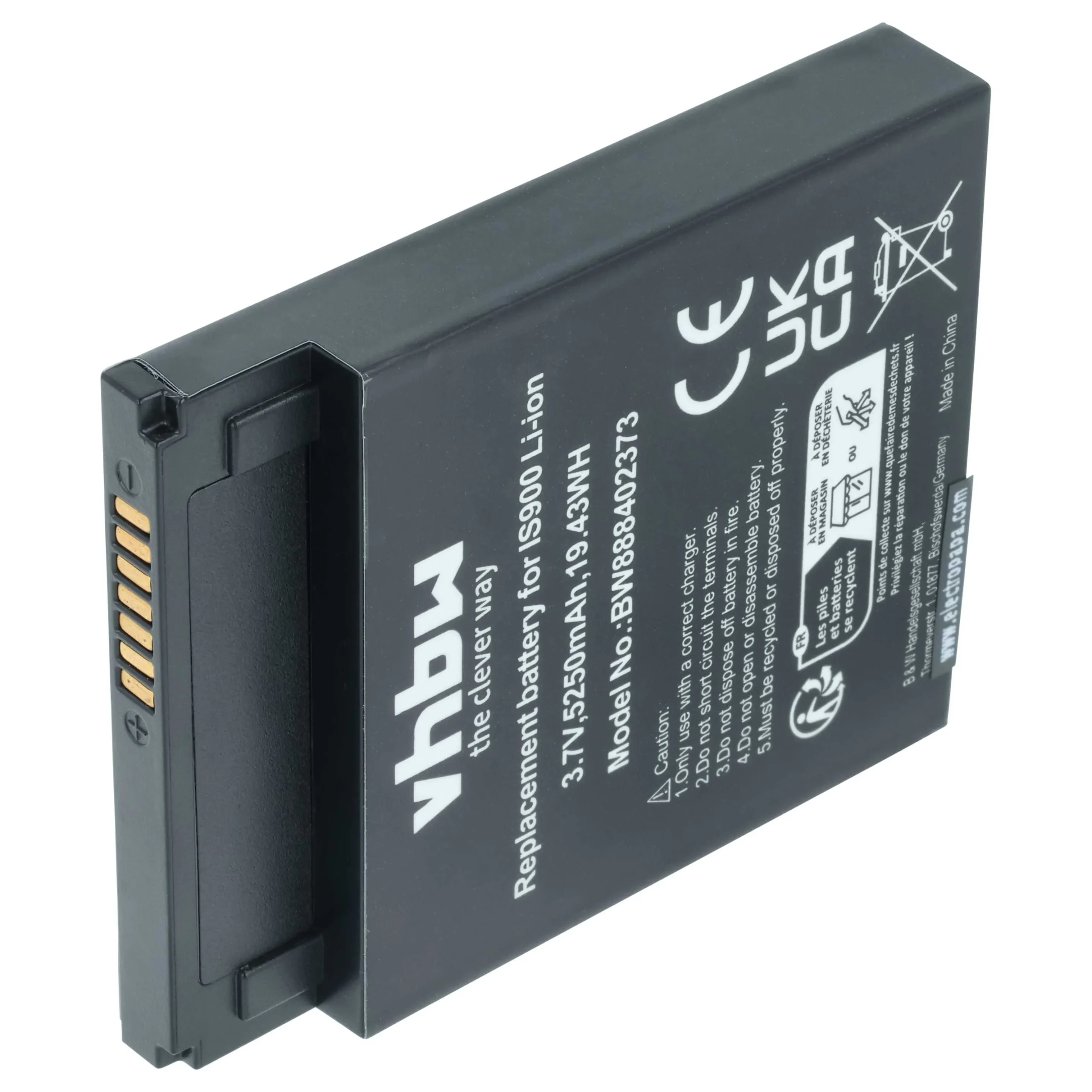 Batterie remplace Pax IS900 pour lecteur de carte Pax - 5250mAh 3,7V Li-ion