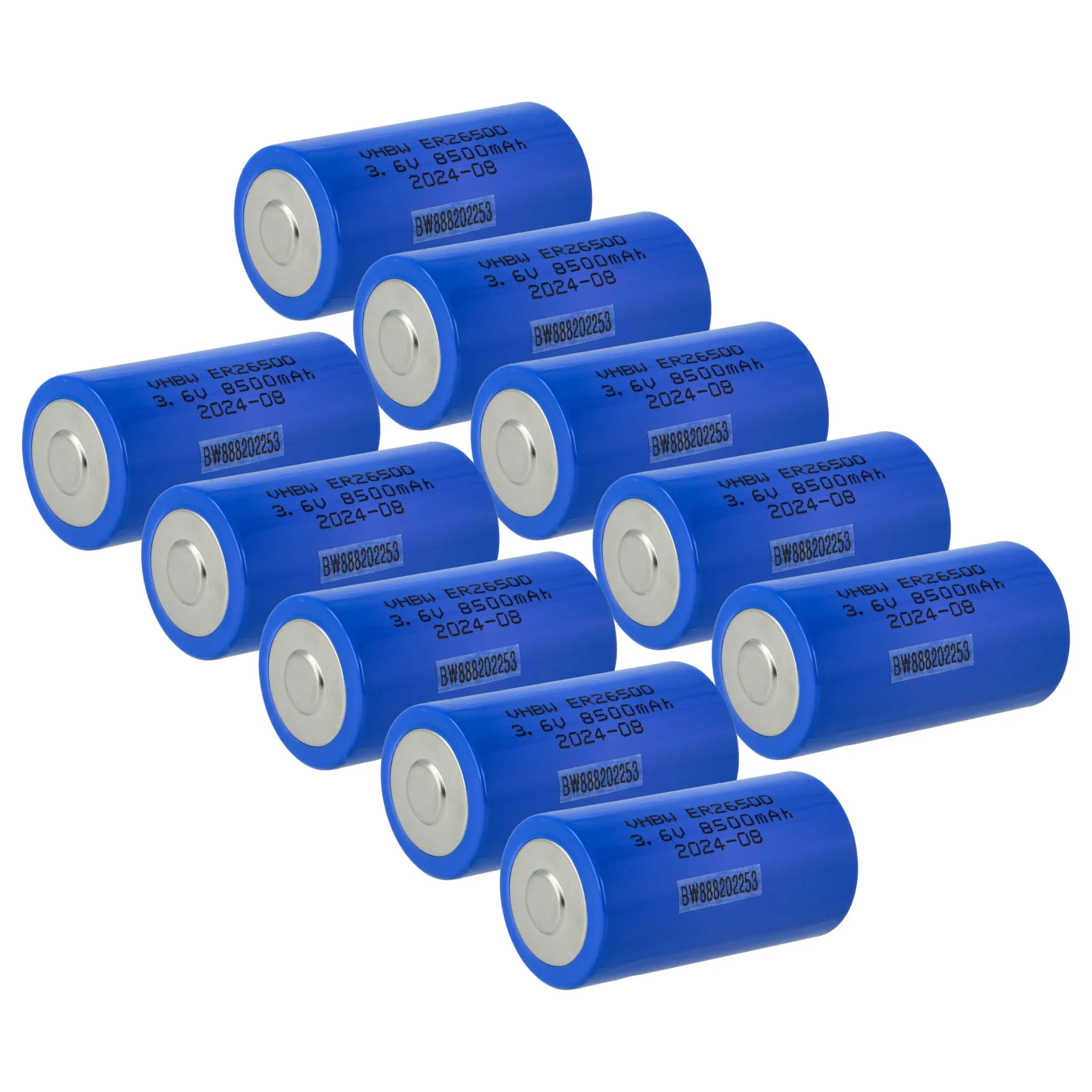 Pile (10 pcs.) ER26500 (Size C) - 8500mAh 3,6V Li-SOCl2