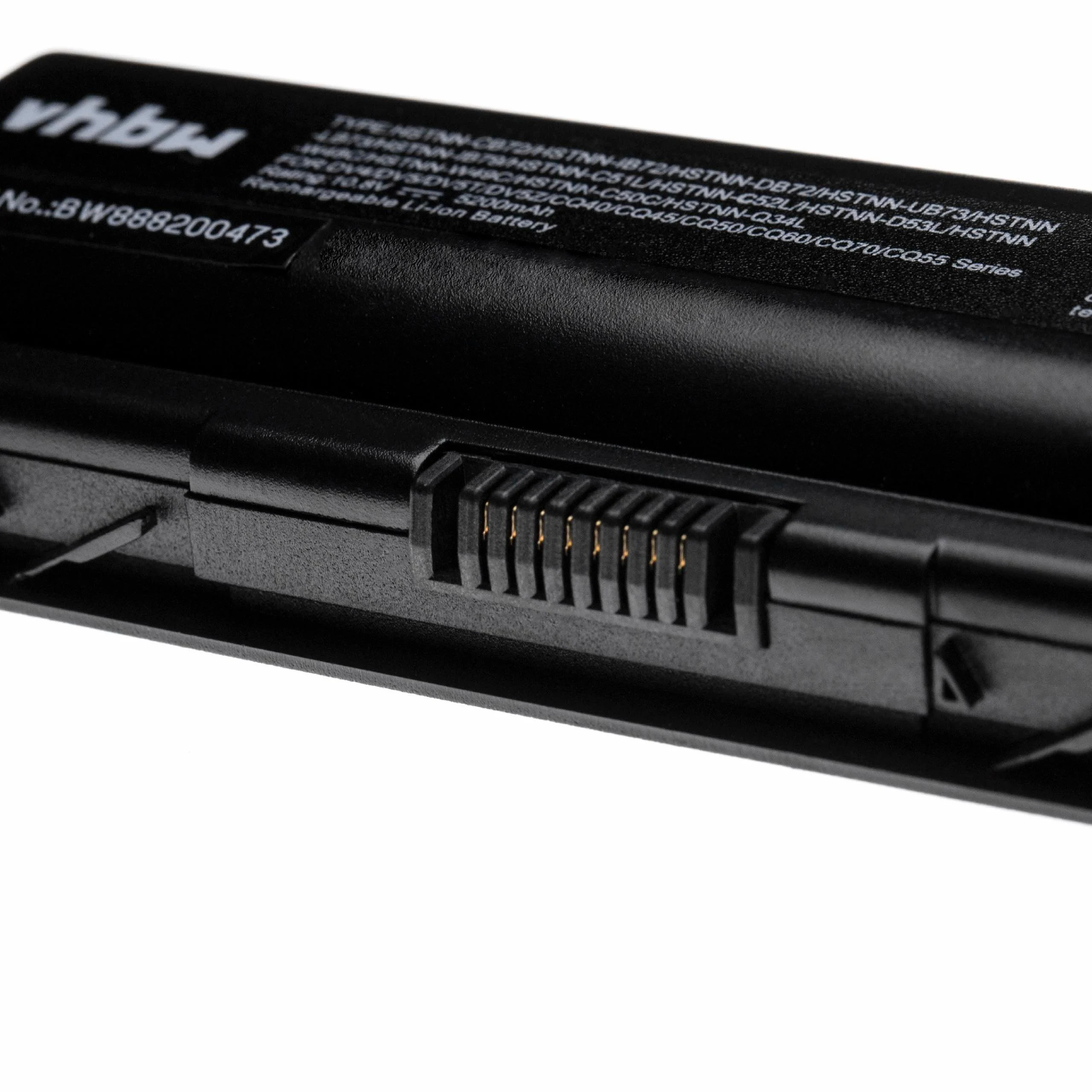 Batterie remplace Compaq 462890-541, 462889-121 pour ordinateur portable HP- 5200mAh 10,8V Li-ion, noir