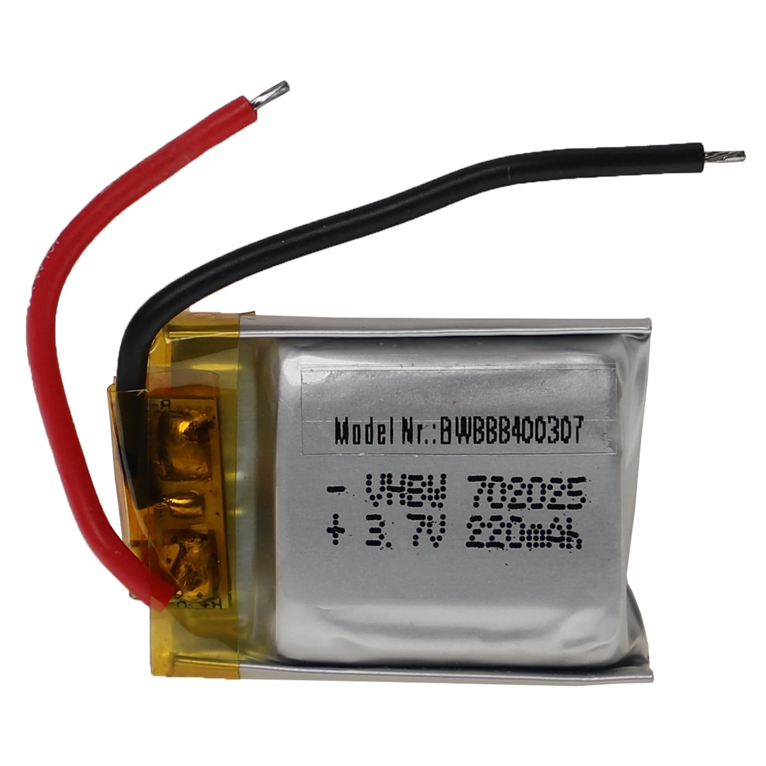 Batterie modèle radio-télécommandé - 220mAh 3,7V Li-polymère, sans fiche