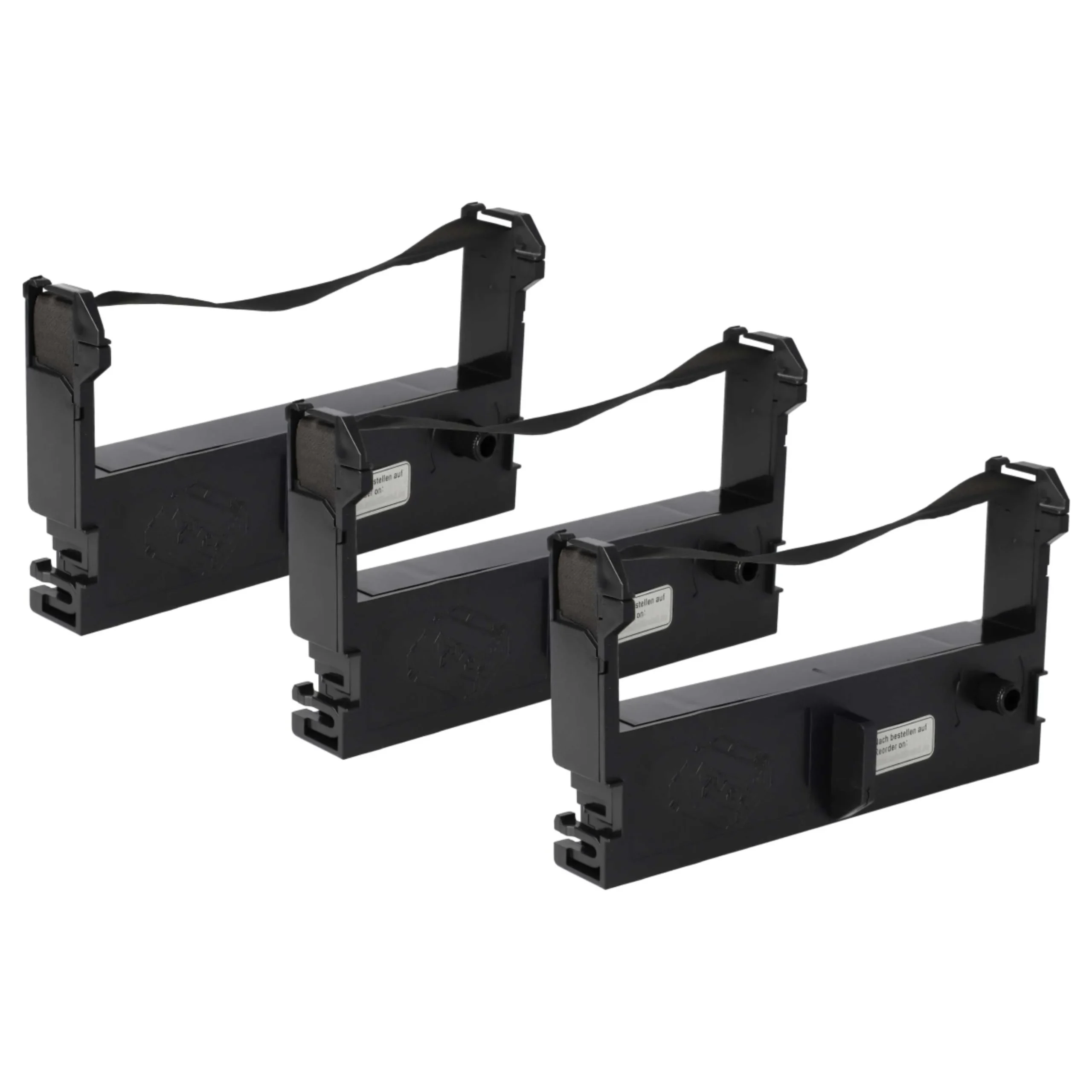 3x Ruban encreur remplace ERC-43, ERC-43B, C43S015461, ERC-39 pour imprimante matricielle / étiquette - noir