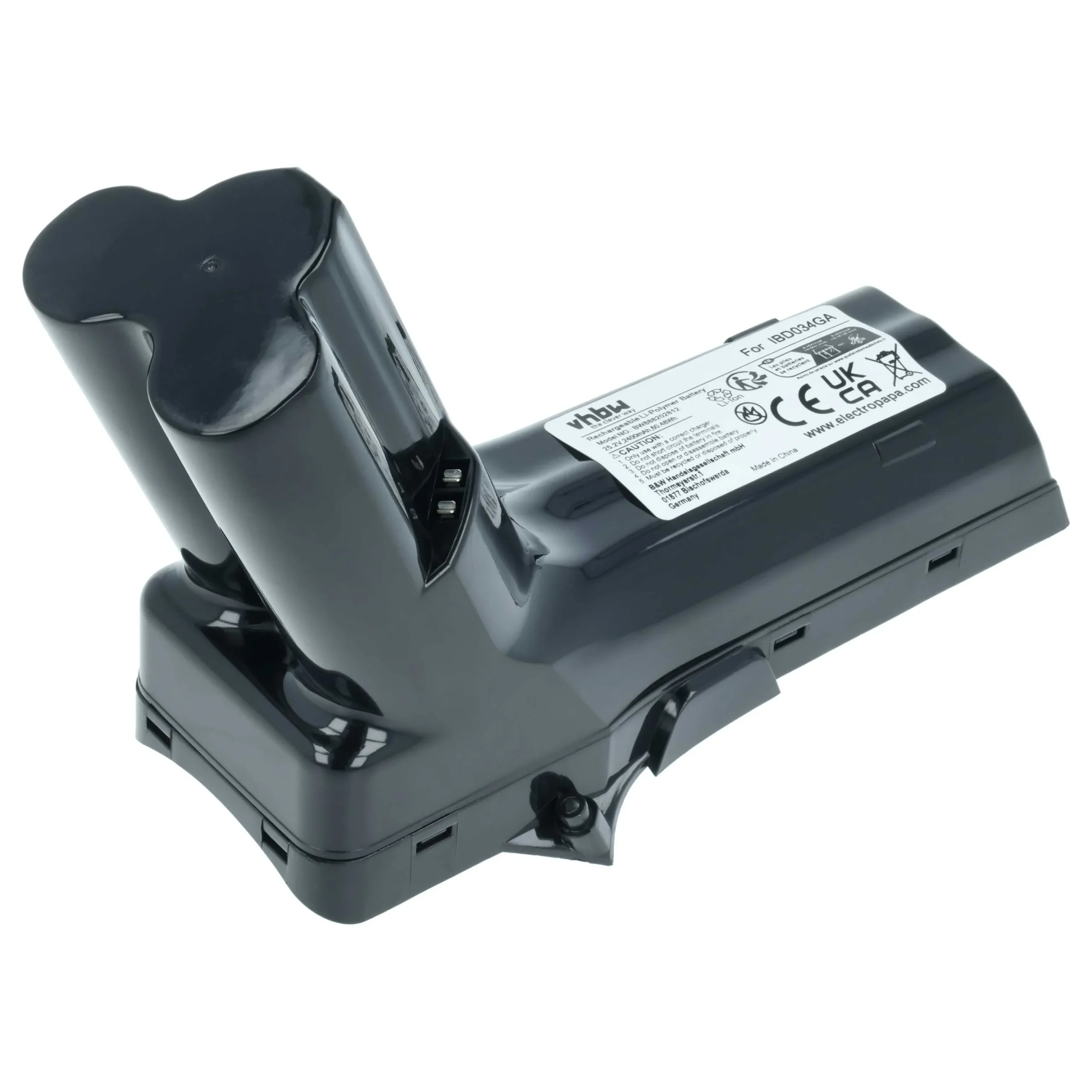 Batterie remplace Philips 300000517621, 300000517631 pour aspirateur Philips - 2400mAh 25,2V Li-ion