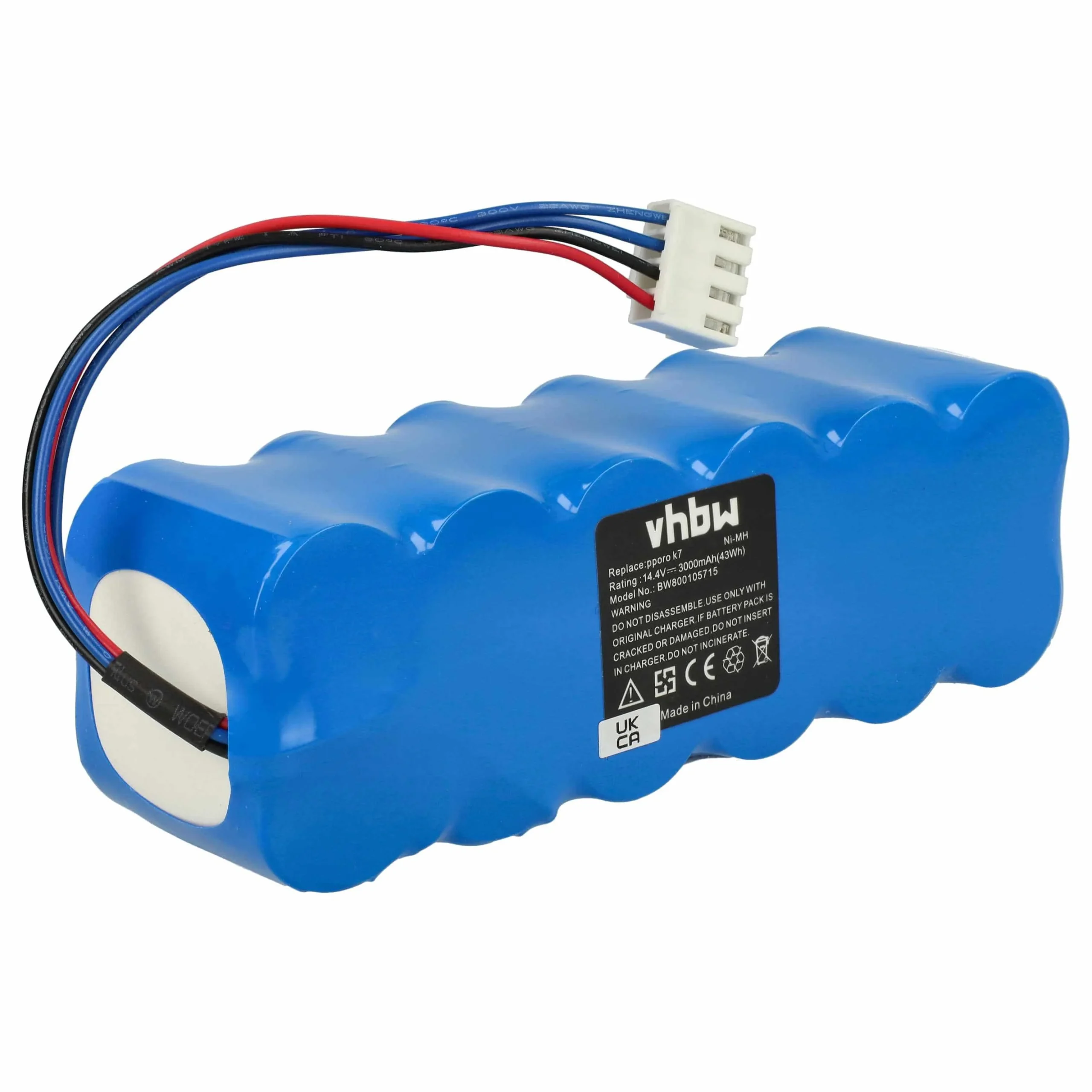 Batterie remplace Mamirobot 12SC3000S1P pour robot aspirateur Mamirobot - 3000mAh 14,4V NiMH
