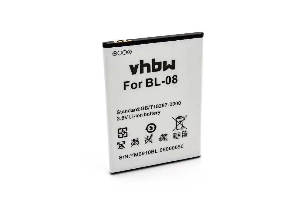 Batterie remplace THL BL-08 téléphone portable ThL - 2700mAh 3,8V Li-ion