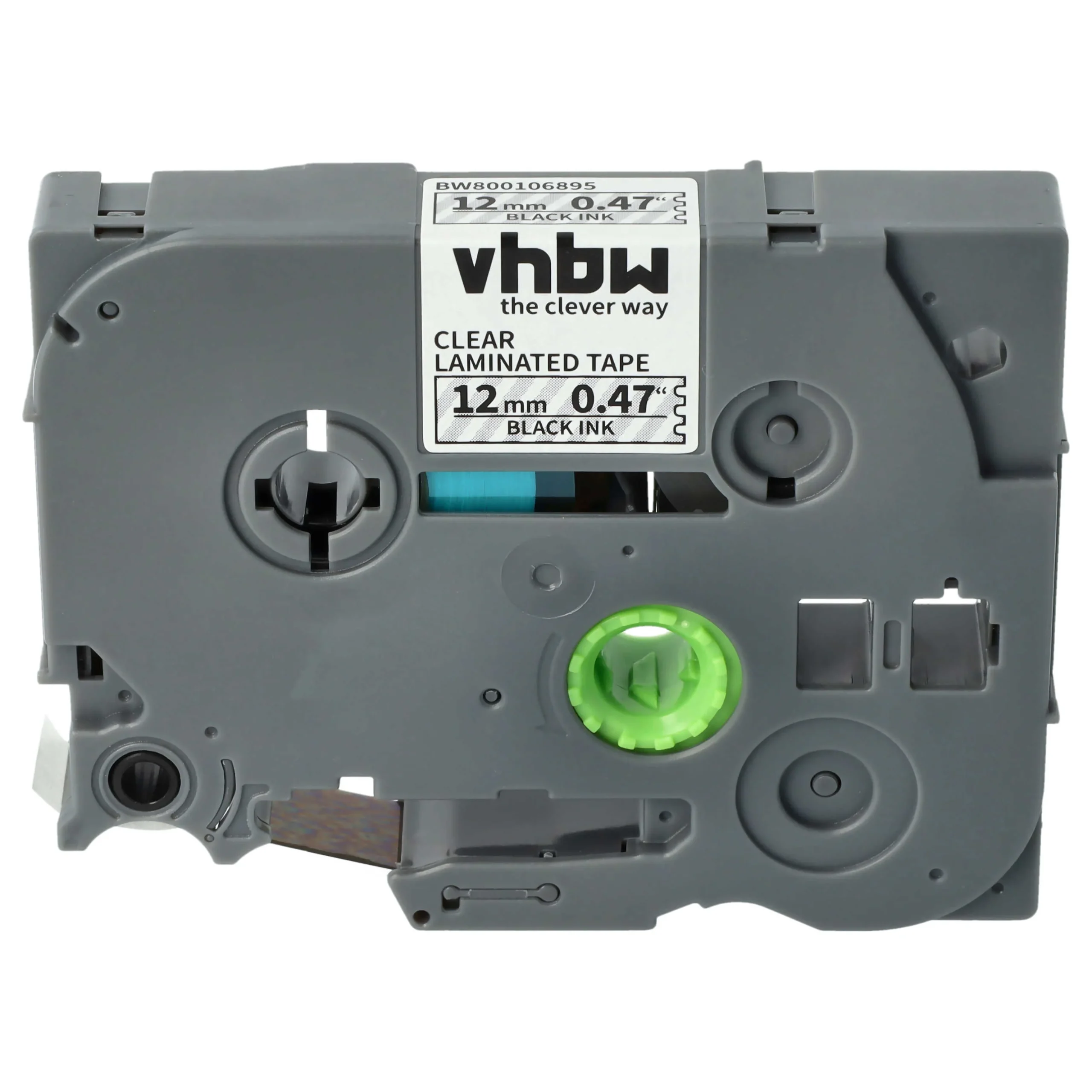 Cassette à ruban remplace Brother TZ-131, TZE-131 - 12mm lettrage Noir ruban Transparent, plastique