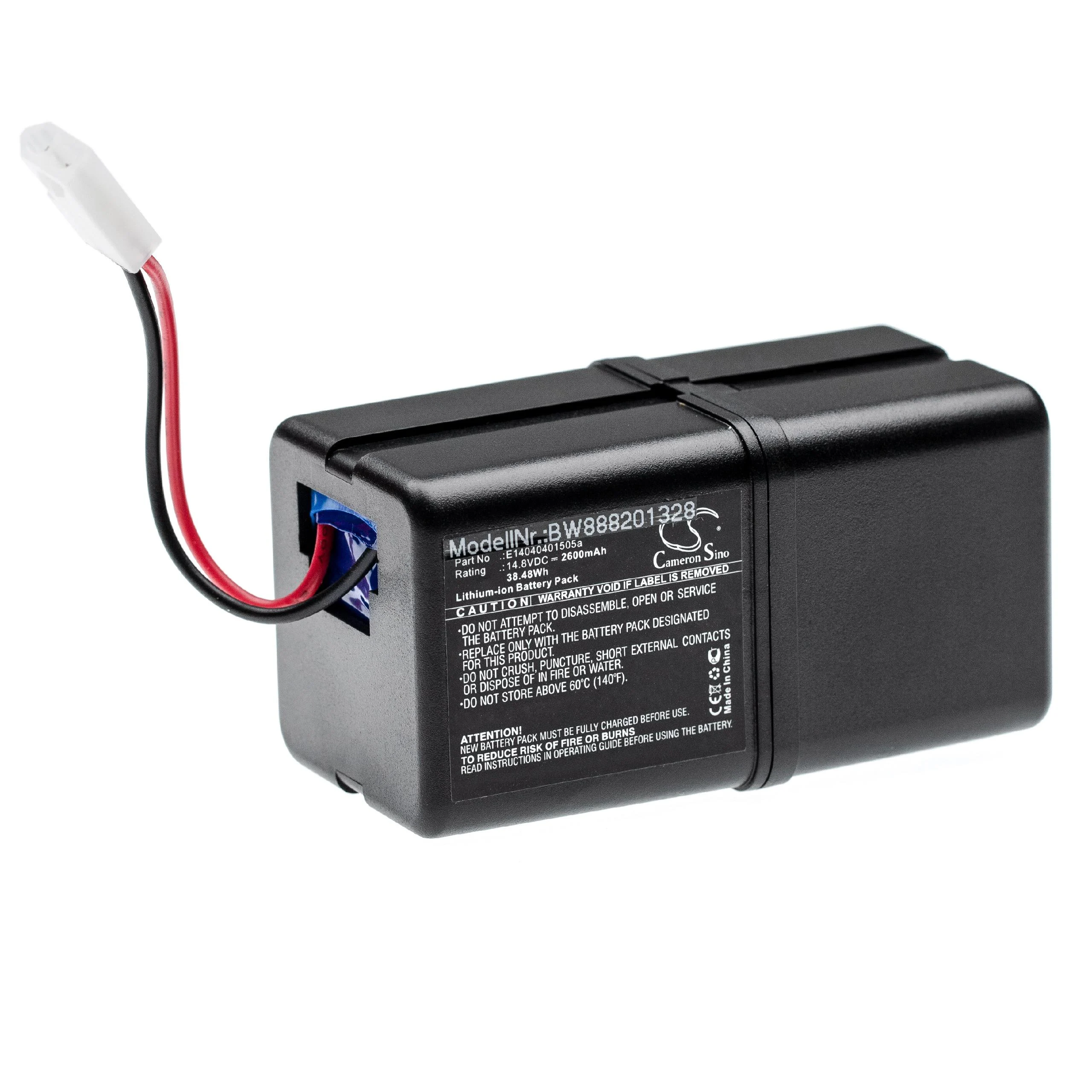 Batterie remplace bObsweep E14040401505a pour aspirateur bObsweep - 2600mAh 14,8V Li-ion