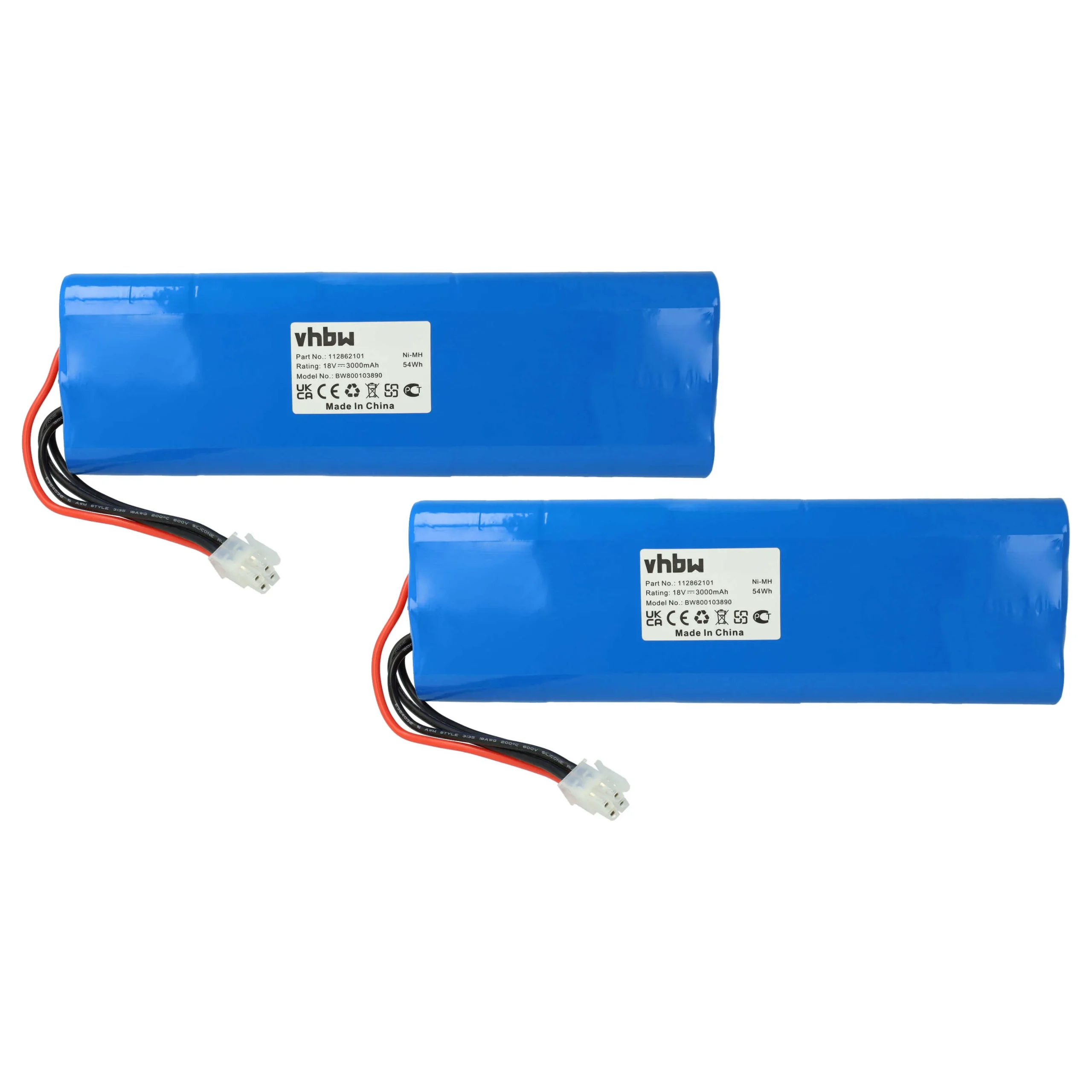 2x Batteries pour outil de jardinage Husqvarna Automower 220AC, 230ACX, Solar Hybrid - 3000mAh 18V NiMH