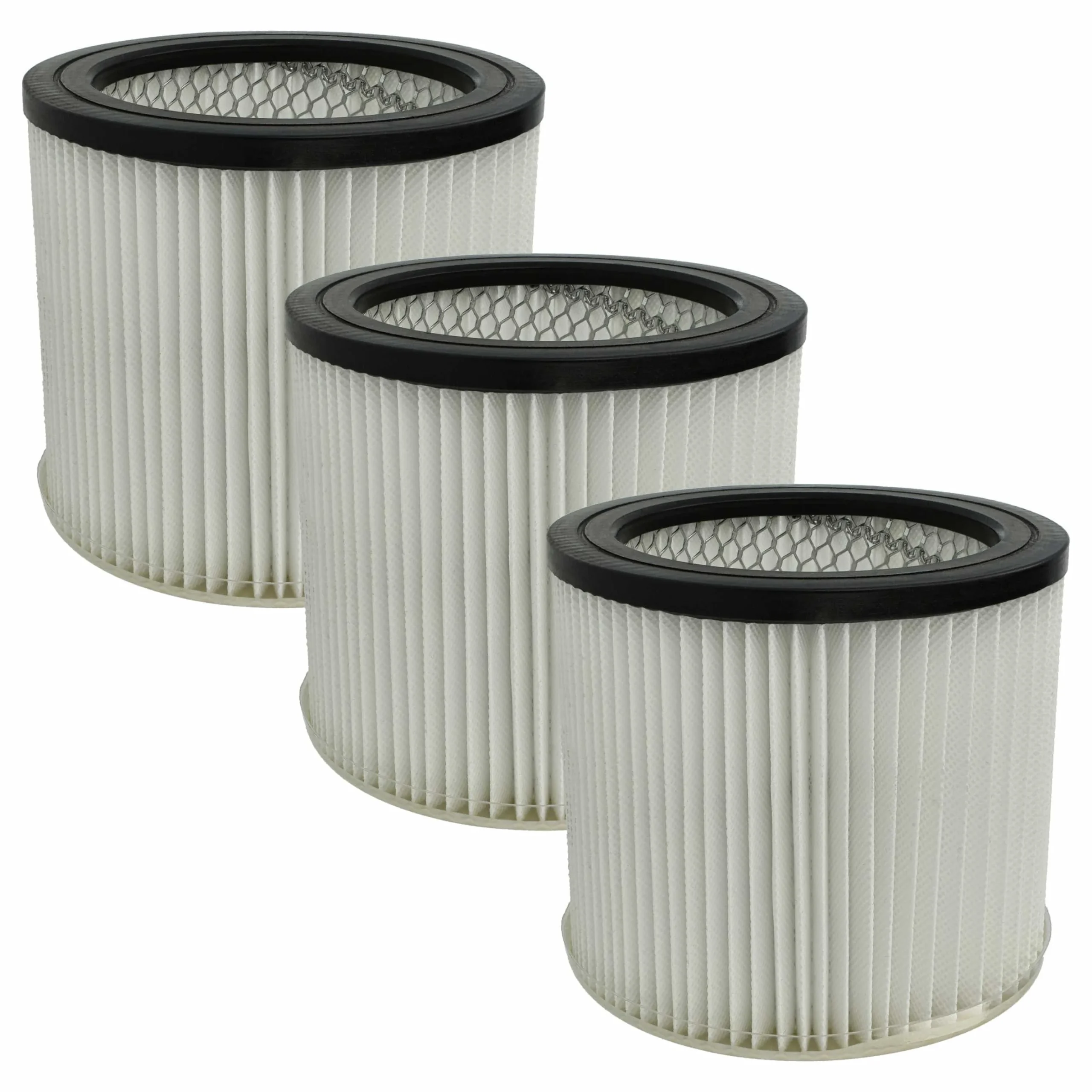 3x Filtre remplace Scheppach 7907709719 pour aspirateur Scheppach - Cartouche Filtre F7, noir / blanc