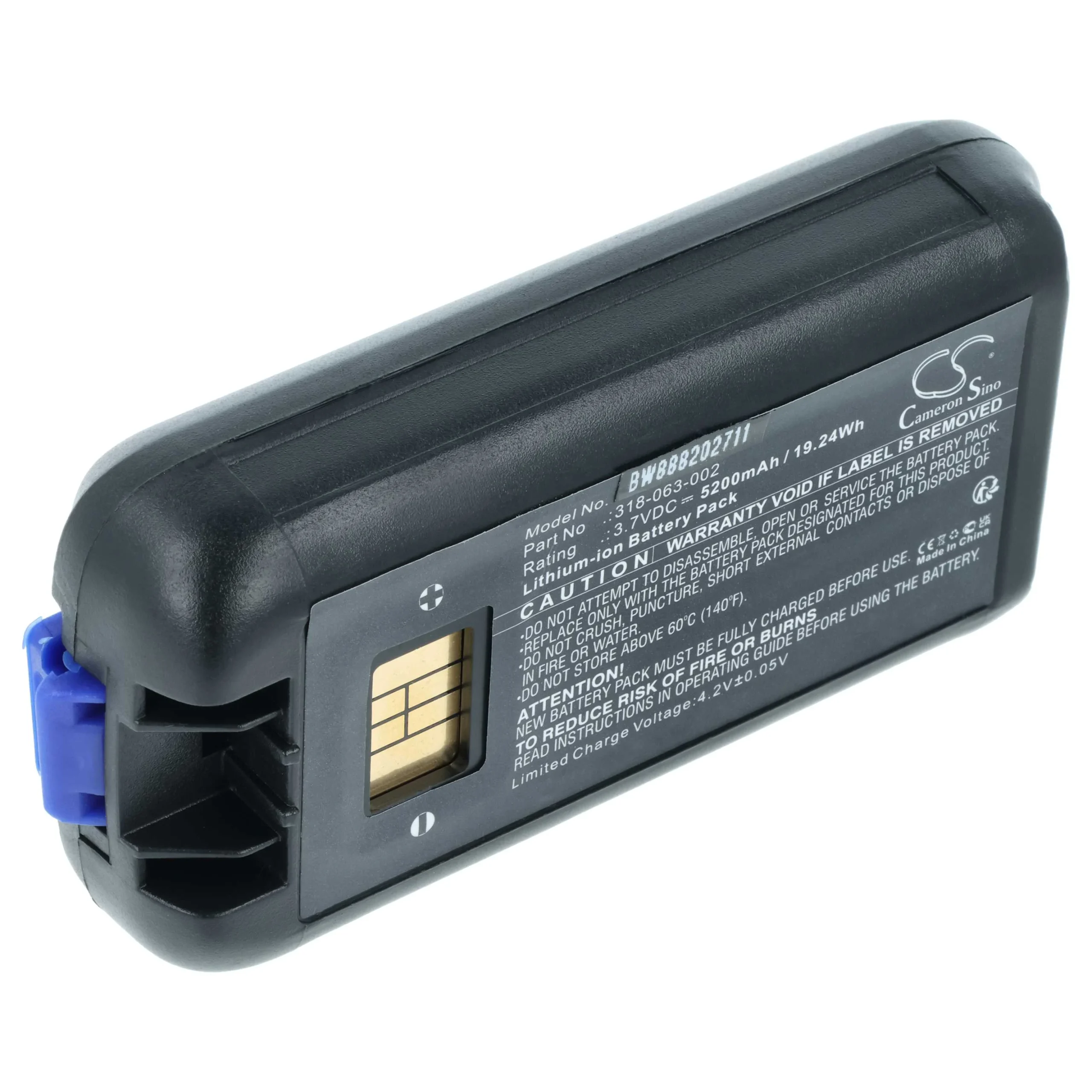 Batterie remplace Honeywell 318-034-001, 318-034-003 pour ordinateur de poche Dolphin - 5200mAh 3,7V Li-ion