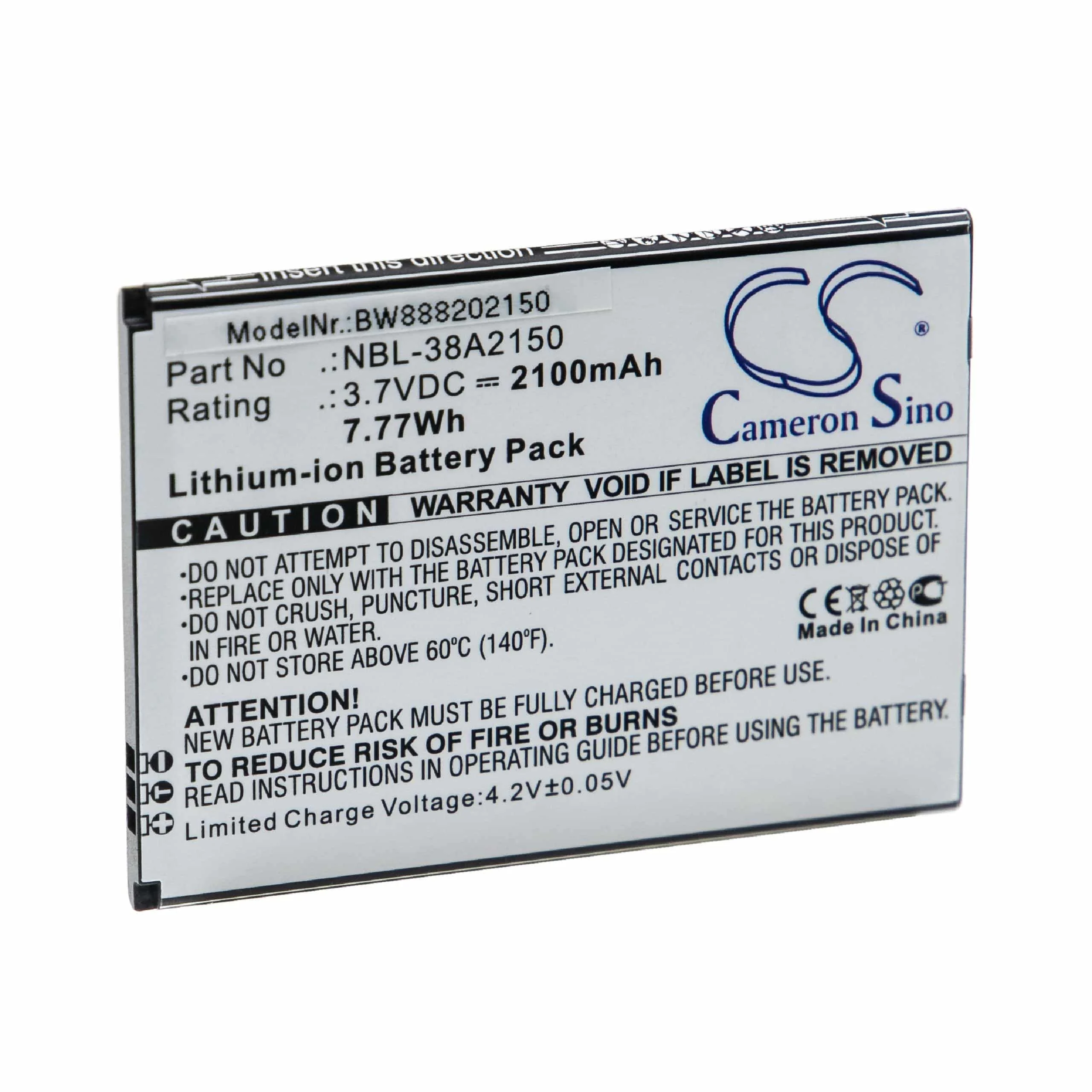 Batterie remplace Neffos / TP-Link NBL-38A2150 téléphone portable Neffos / TP-Link - 2100mAh 3,7V Li-ion