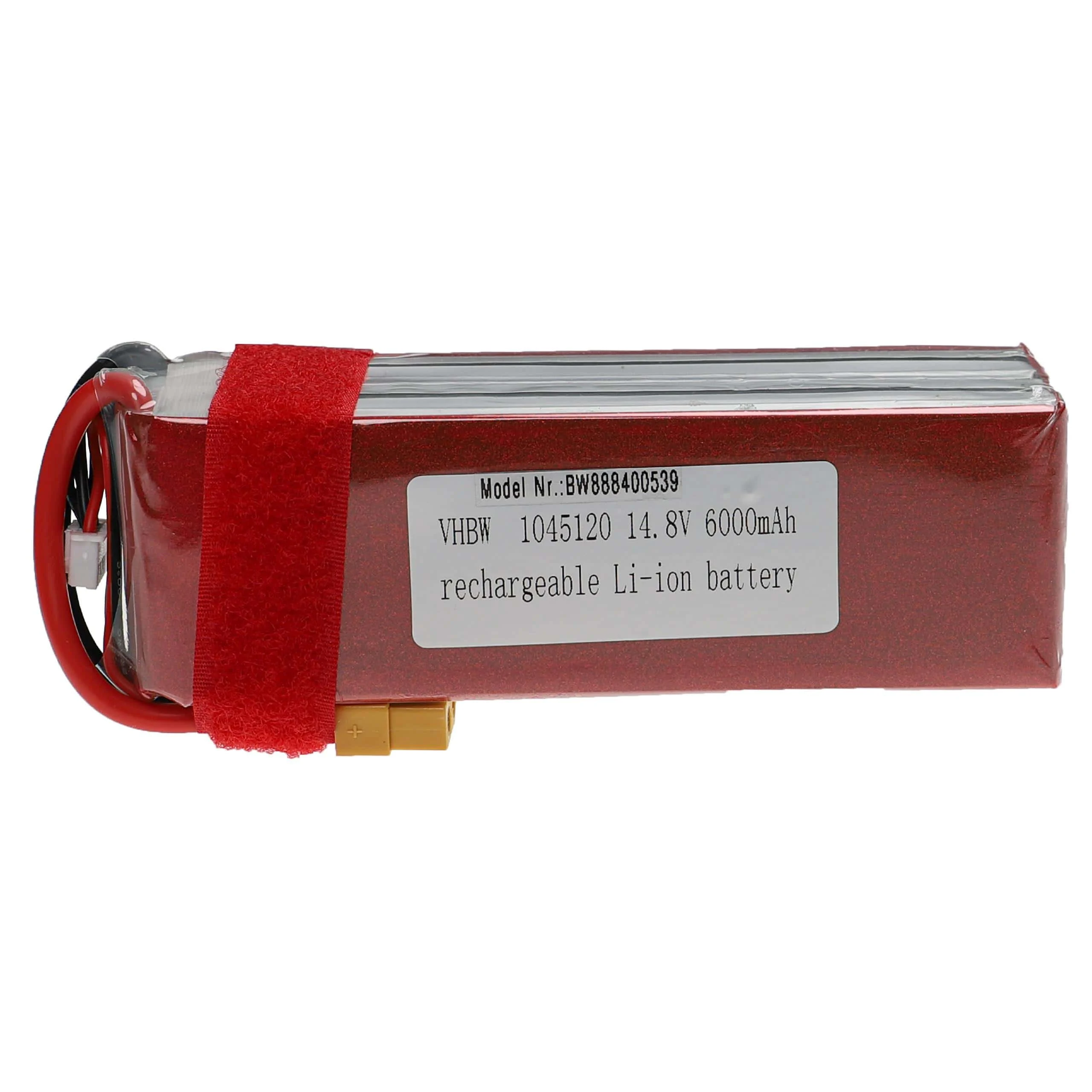Batterie modèle radio-télécommandé - 6000mAh 14,8V Li-polymère, XT60