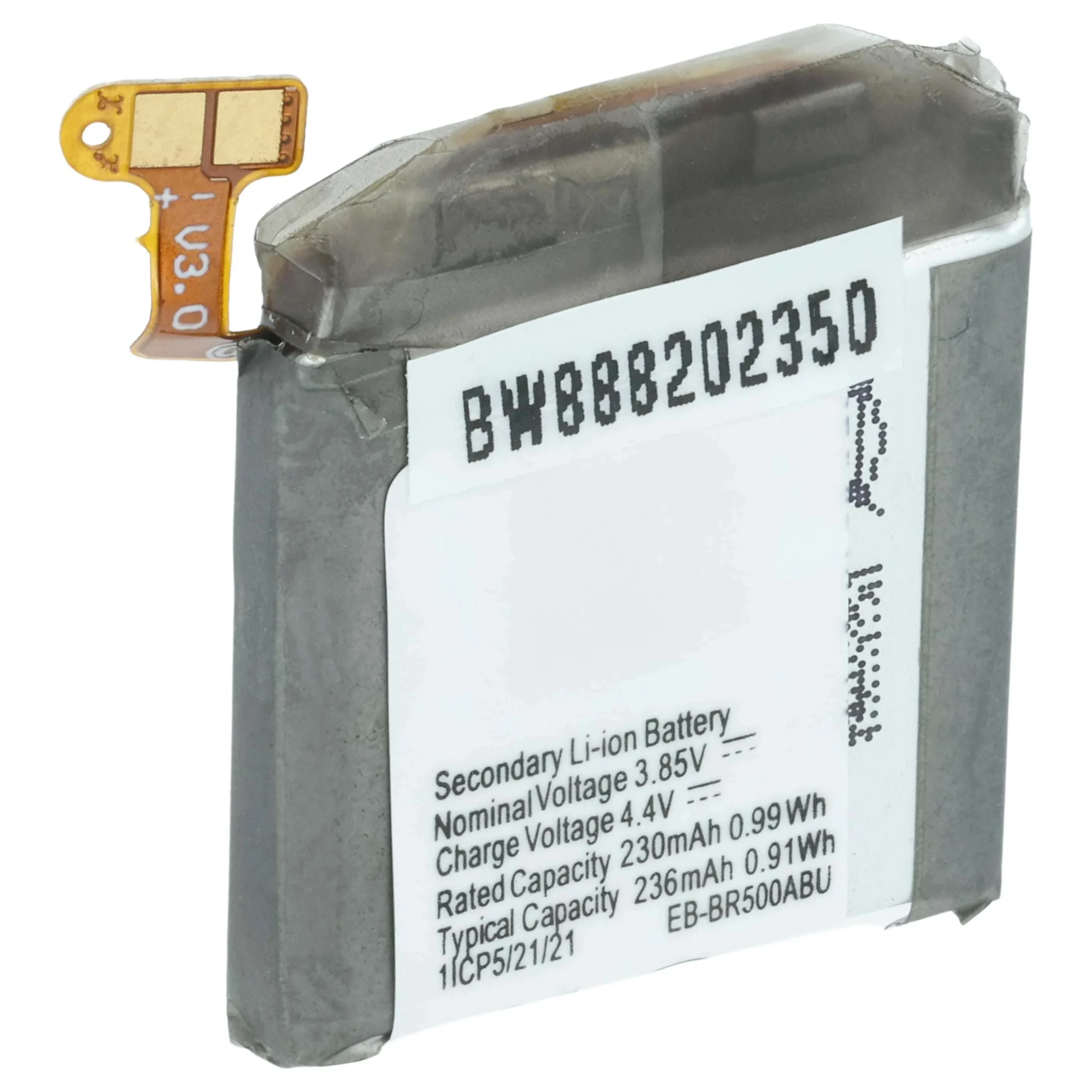 Batterie remplace Samsung GH43-04922A, EB-BR500ABU montre connectée - 230mAh 3,85V Li-polymère